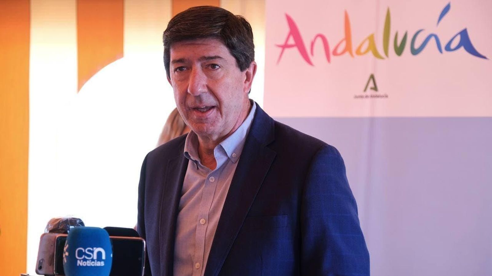 Juan Marín, en rueda de prensa.