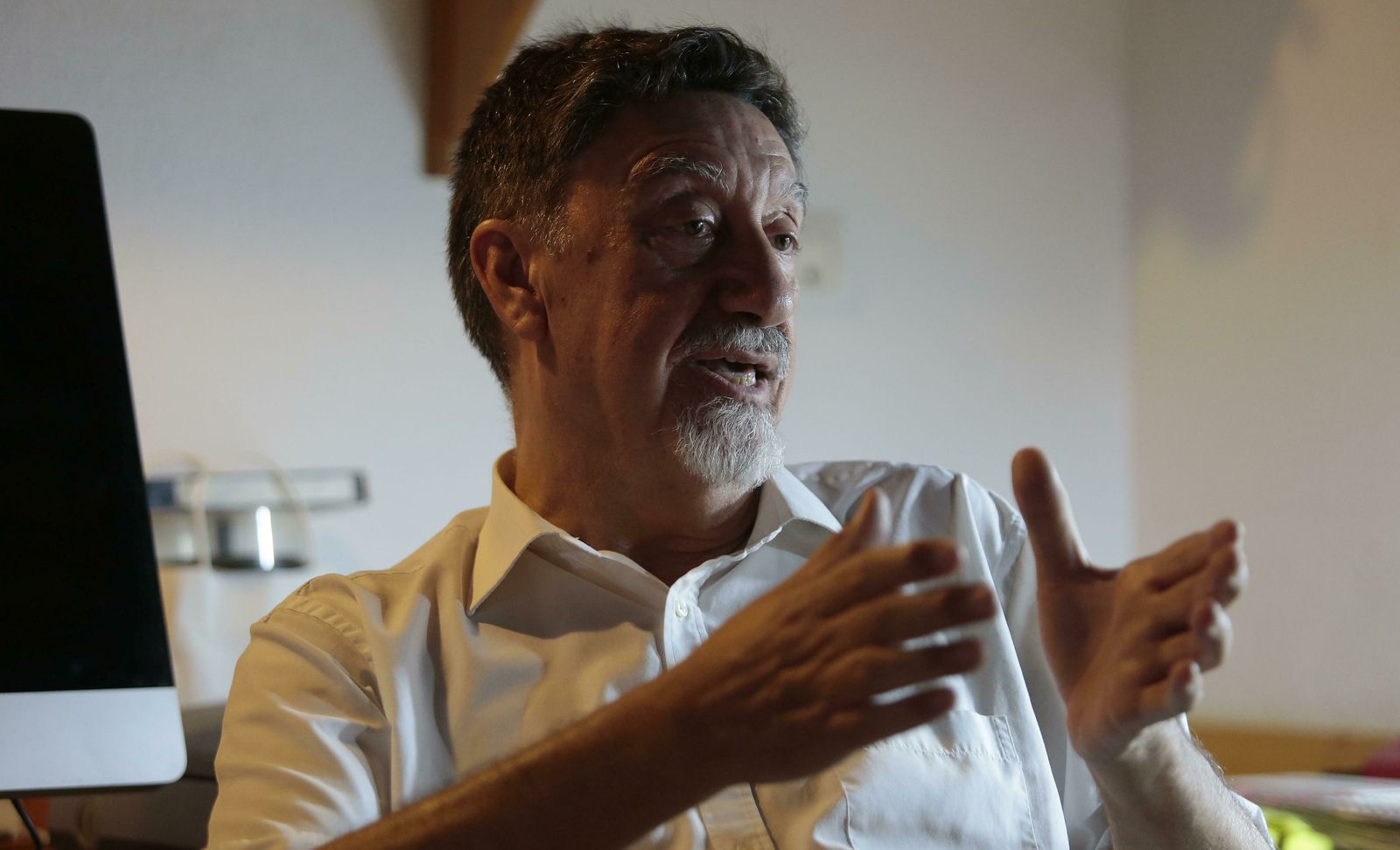 Rafael Lucas, durante la entrevista.