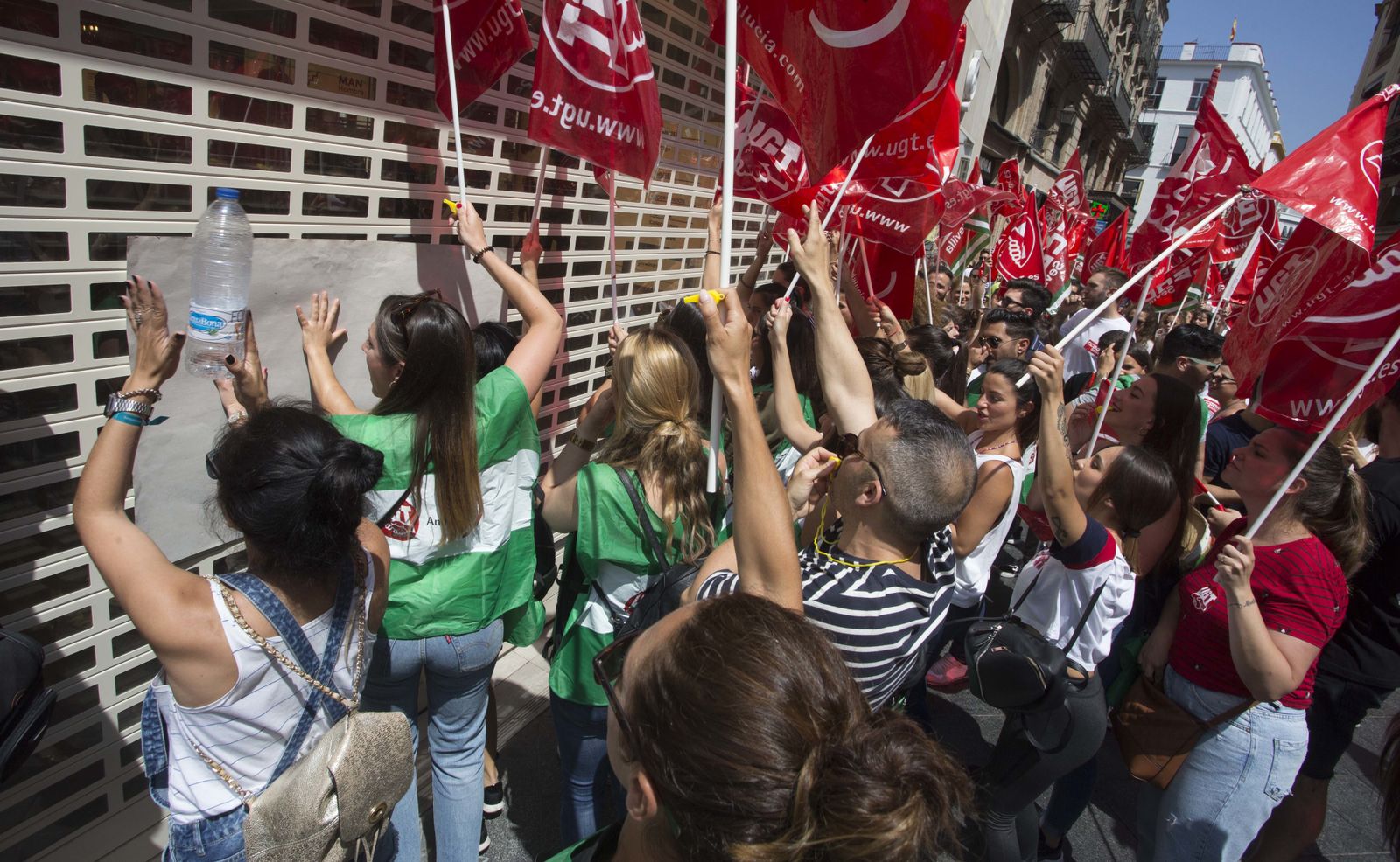 Las imágenes de la huelga del Comercio