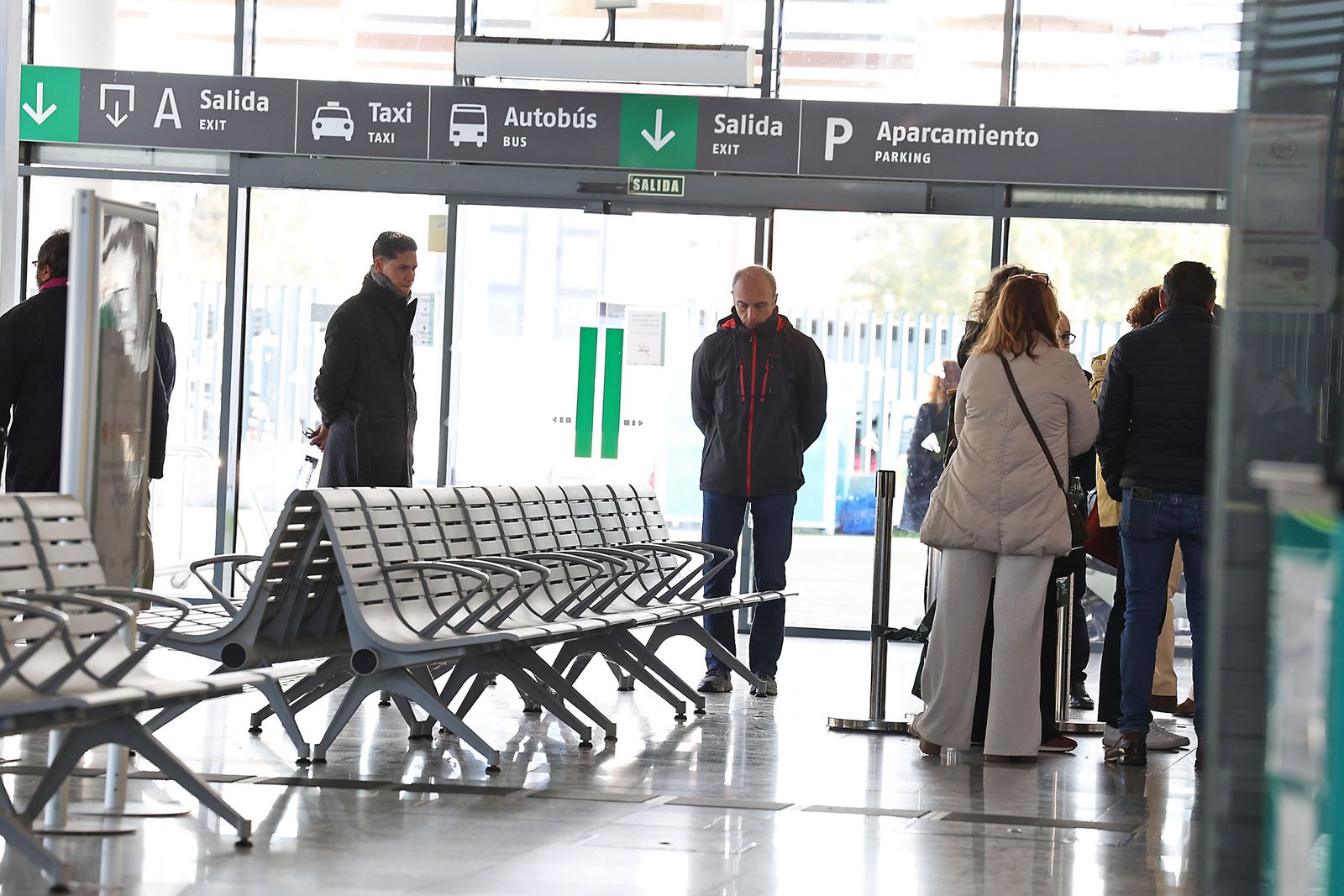 La estación de Huelva la mañana siguiente del trágico accidente