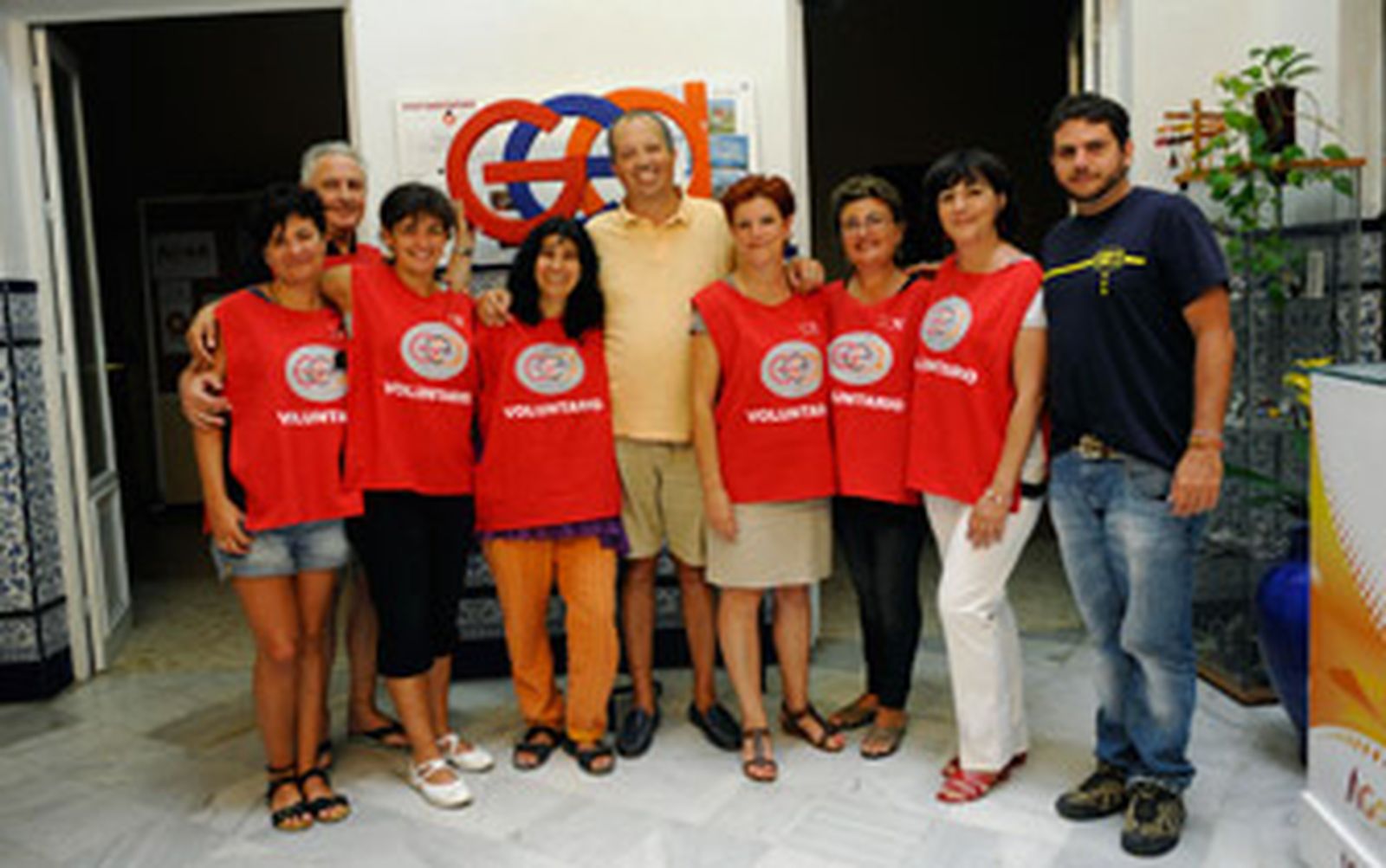 Algunos de los miembros del grupo Gea en la sede gaditana./Joaquín Hernández 'Kiki'