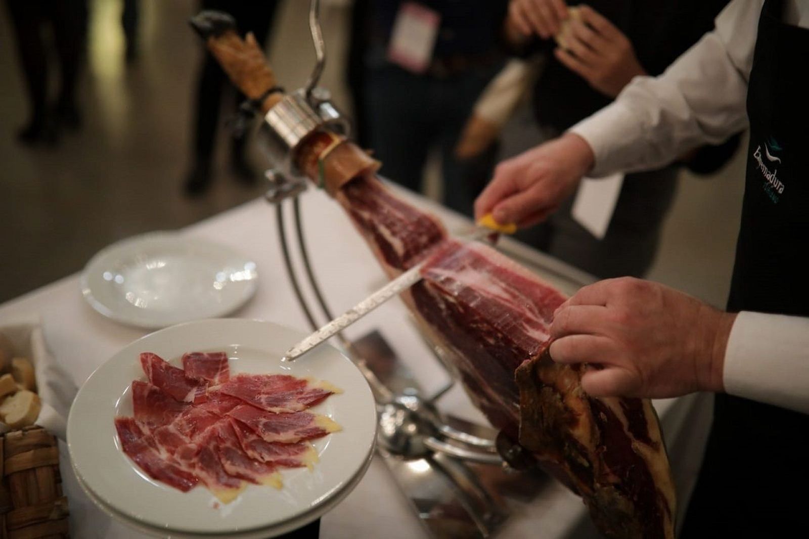 Cortador de jamón en Extremadura.