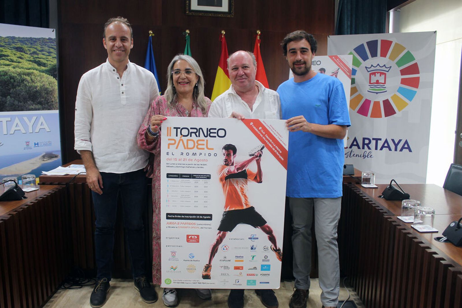 El torneo ha sido presentado oficialmente en el Ayuntamiento de Cartaya.