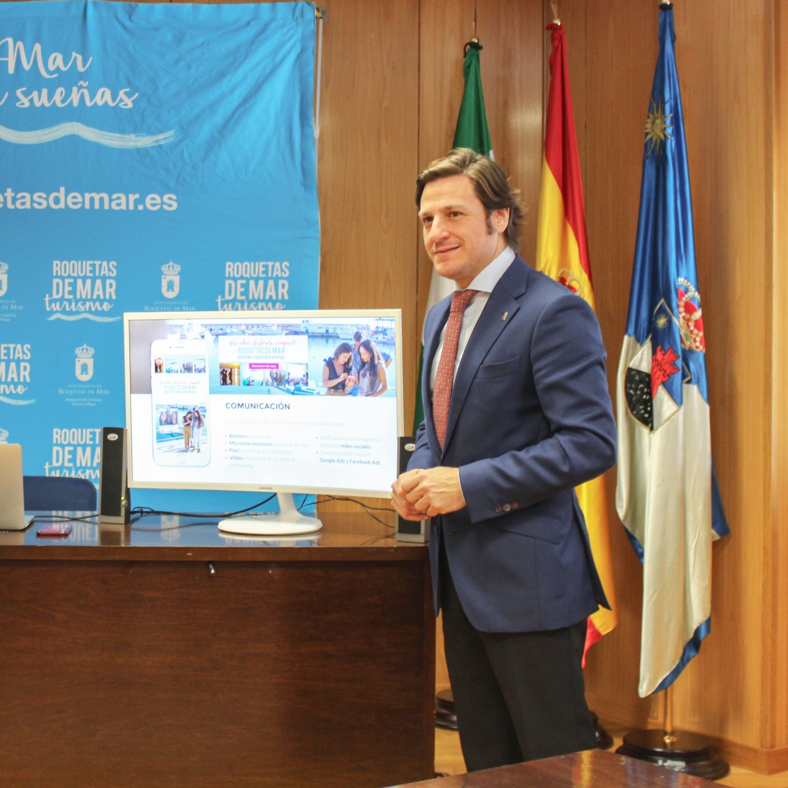 Luis Miguel Carmona, responsable municipal de Turismo de Roquetas de Mar.