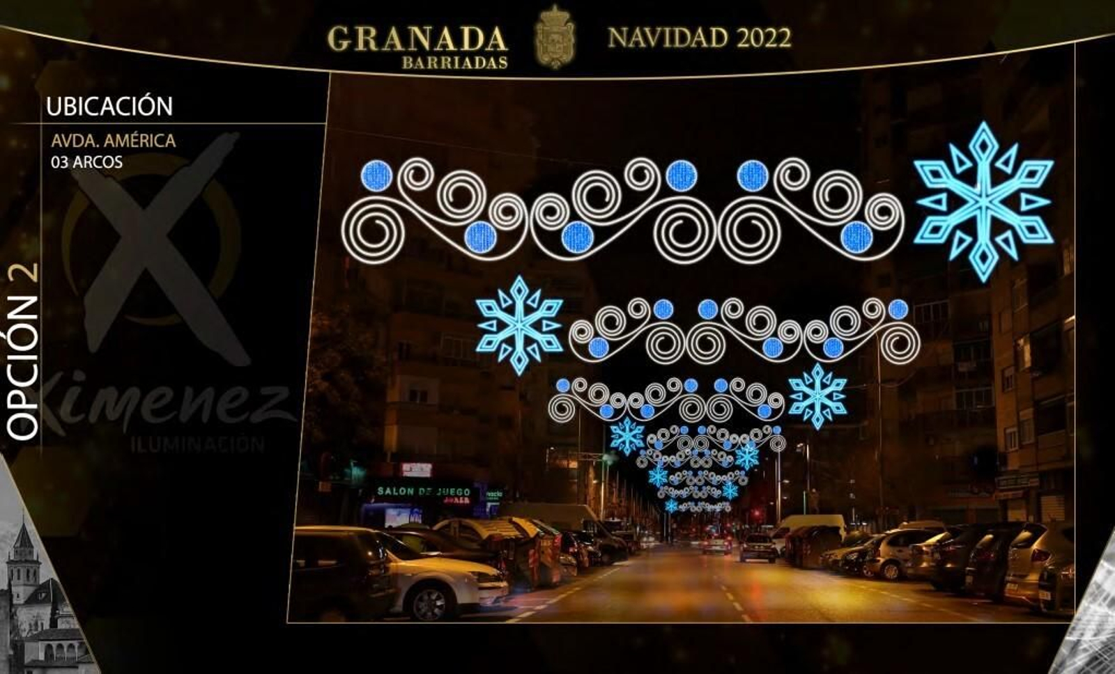 Estas son las luces de Navidad de los barrios de Granada, calle por calle