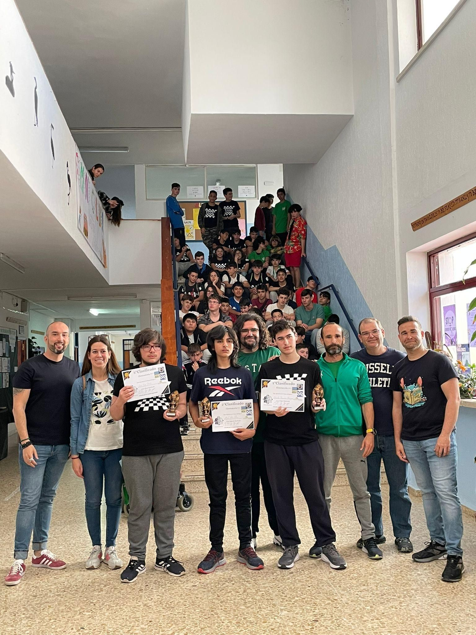 Alumnos participantes en la Final del Torneo Intercentros de Ajedrez celebrado en San Fernando.