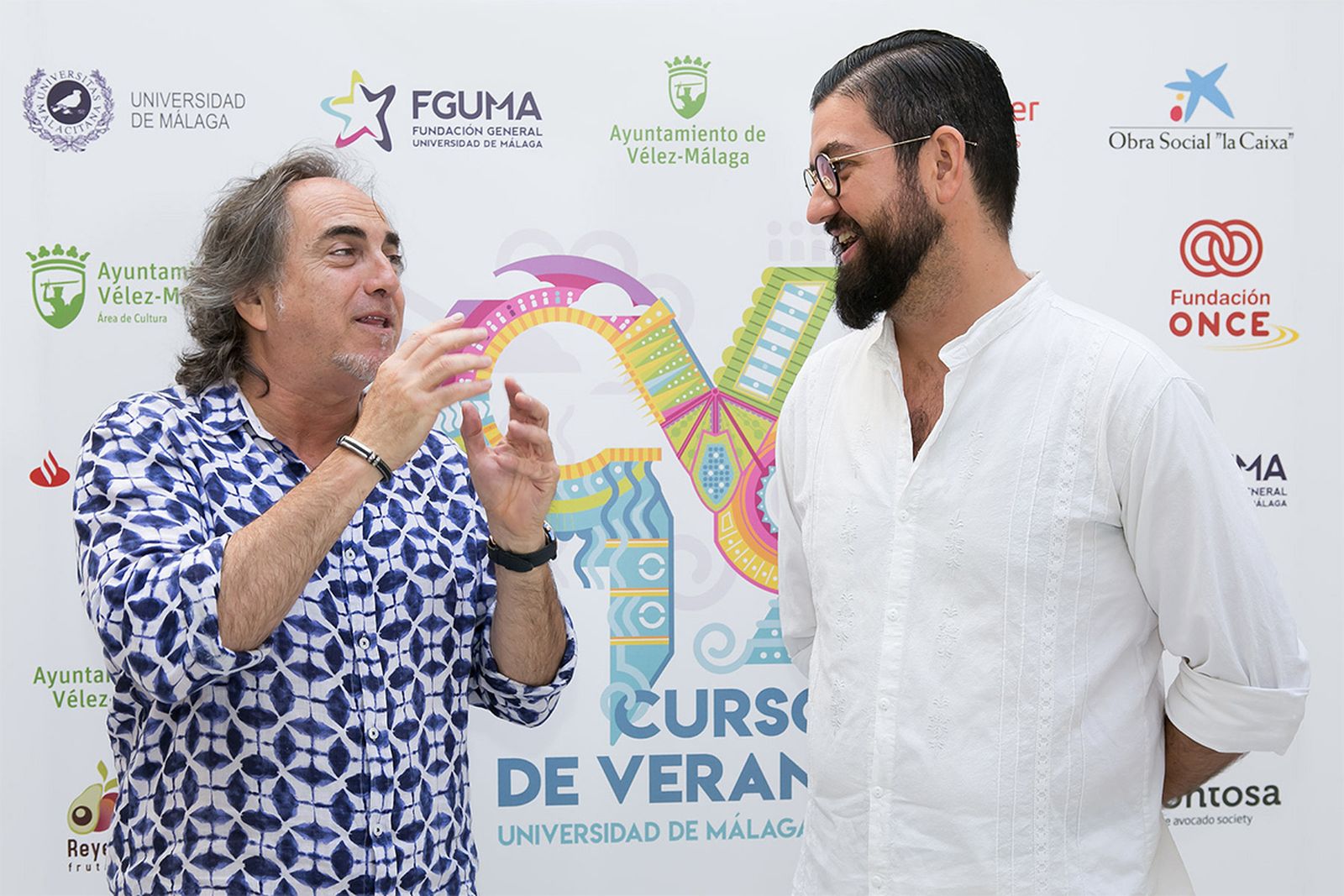 El Selu y Manu Sánchez, este miércoles en los Cursos de Verano de la UMA en Vélez-Málaga.