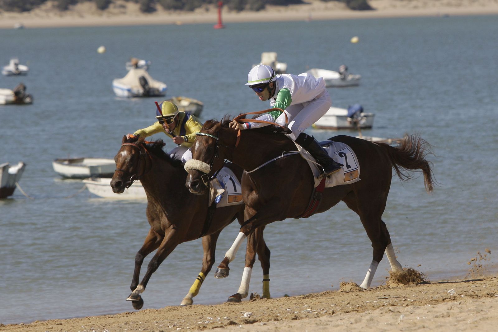 Las imágenes de las carreras de caballos en Sanlúcar