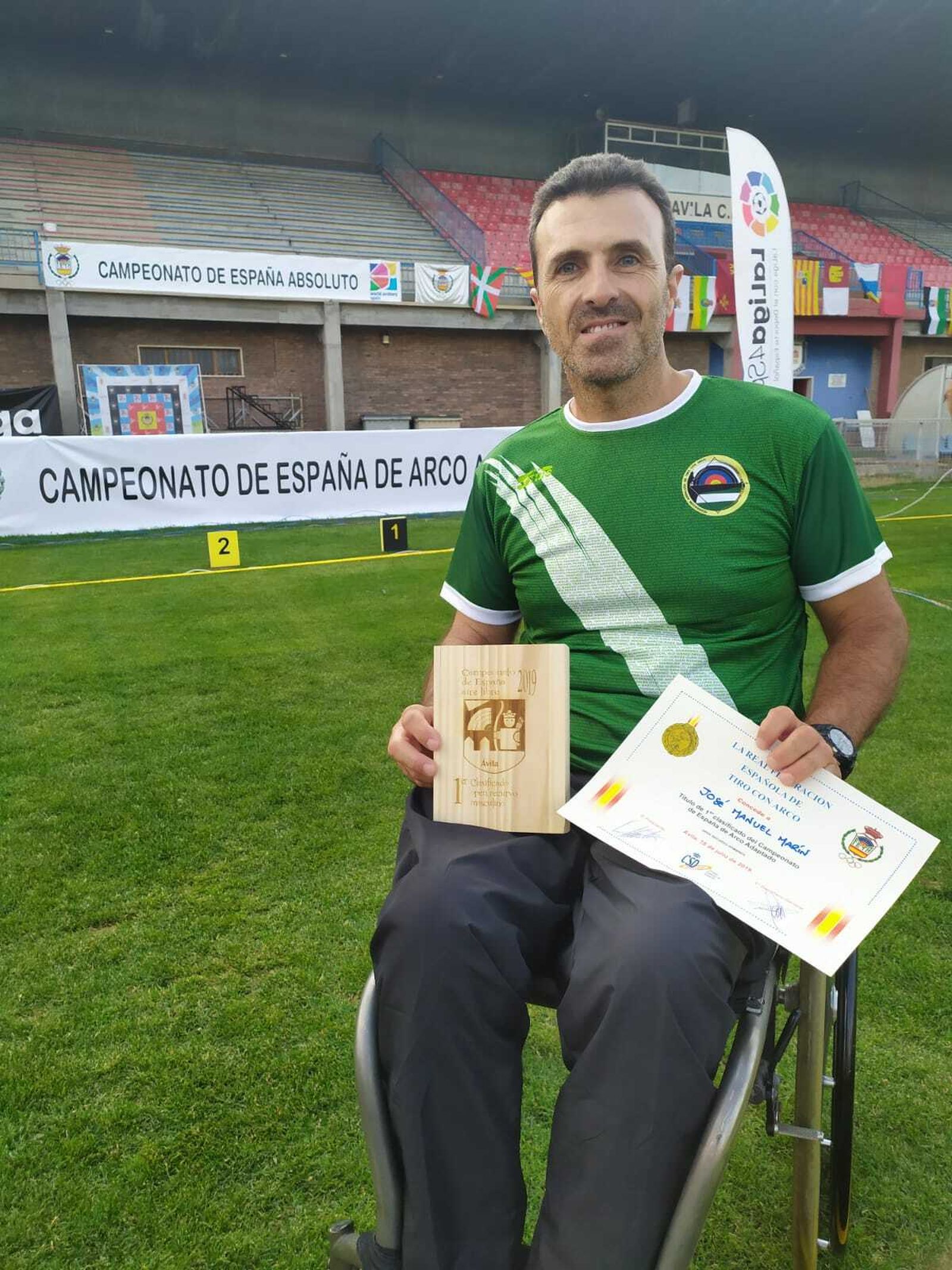 José Manuel Marín sigue en lo más alto del tiro con arco adaptado