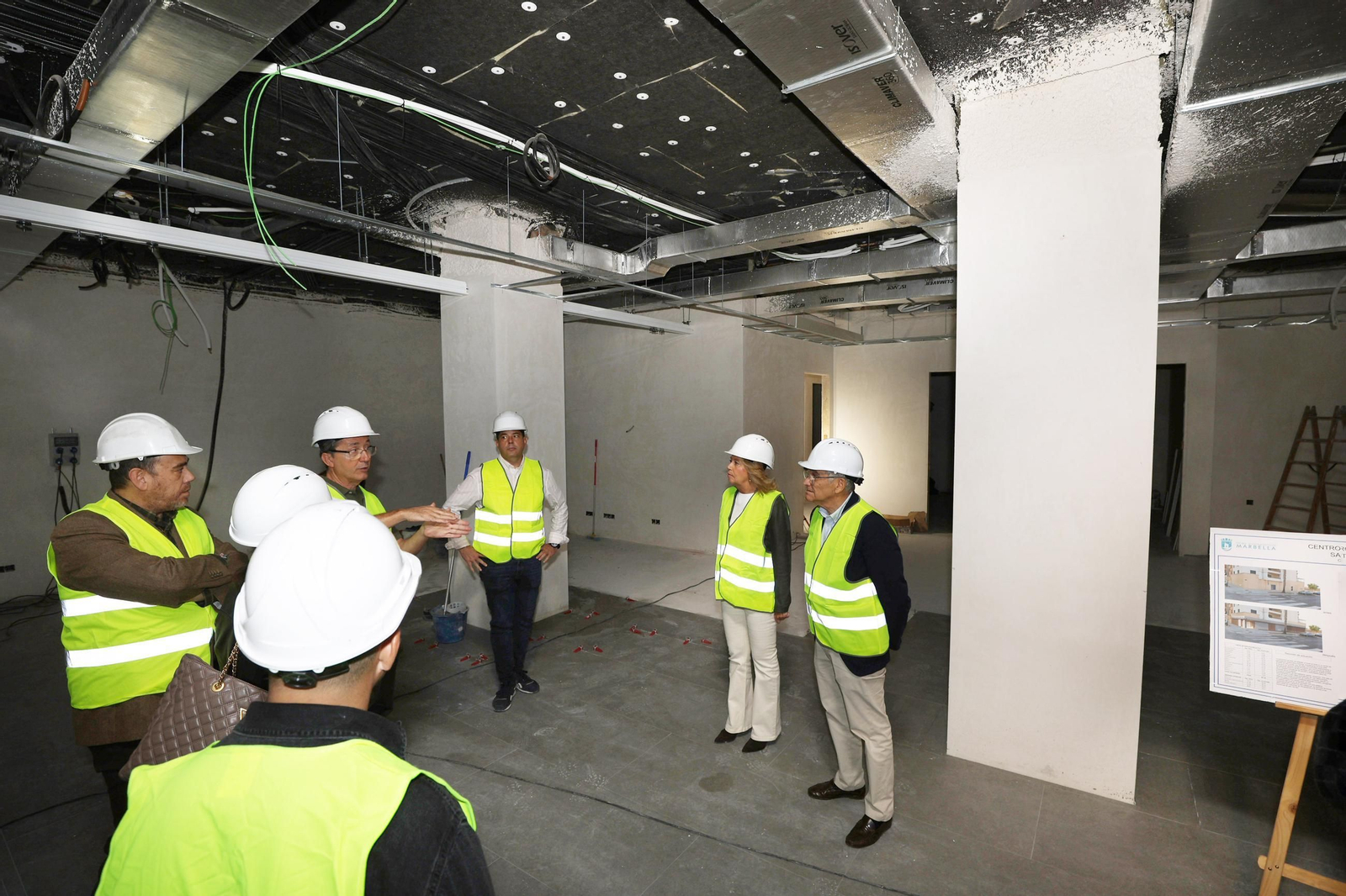 La visita institucional al futuro equipamiento.