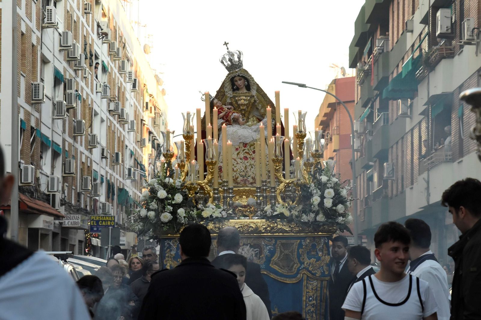 La procesión de la Virgen de Belén, en imágenes