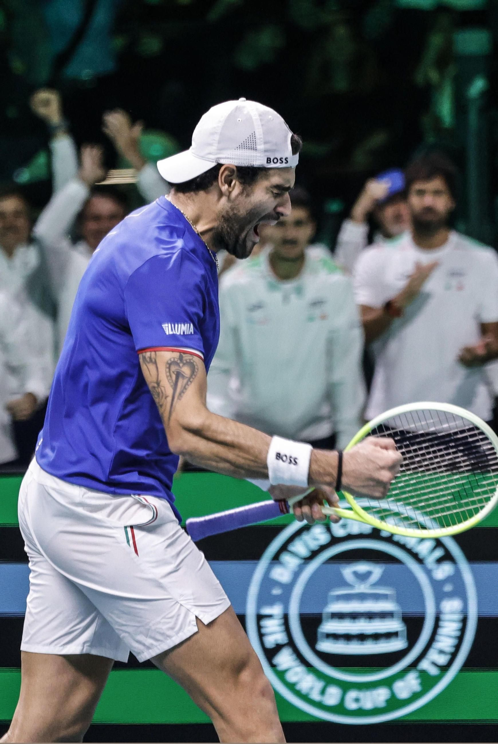 Las fotos de la final de la Copa Davis Italia-España