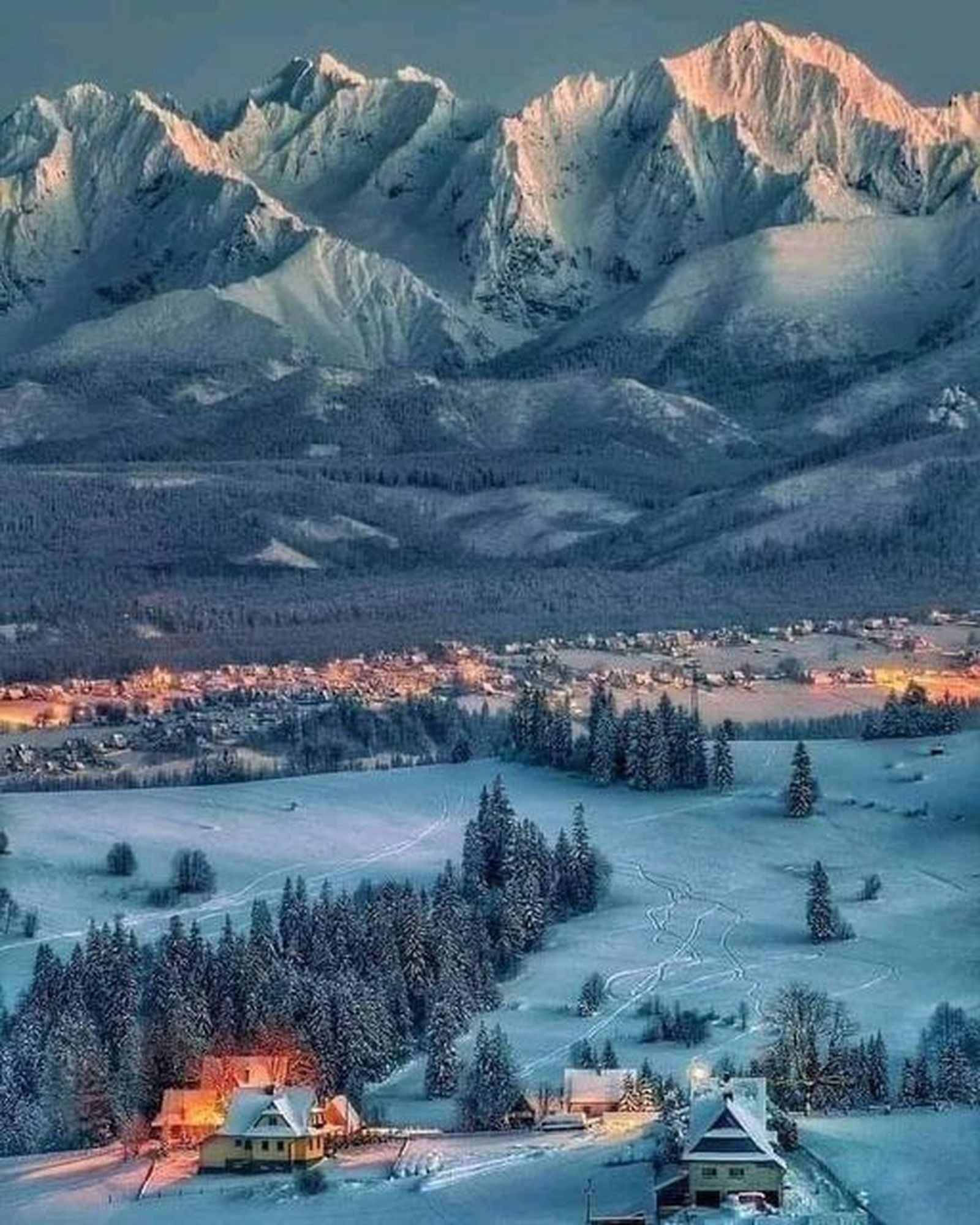 Montañas nevadas de Zakopane