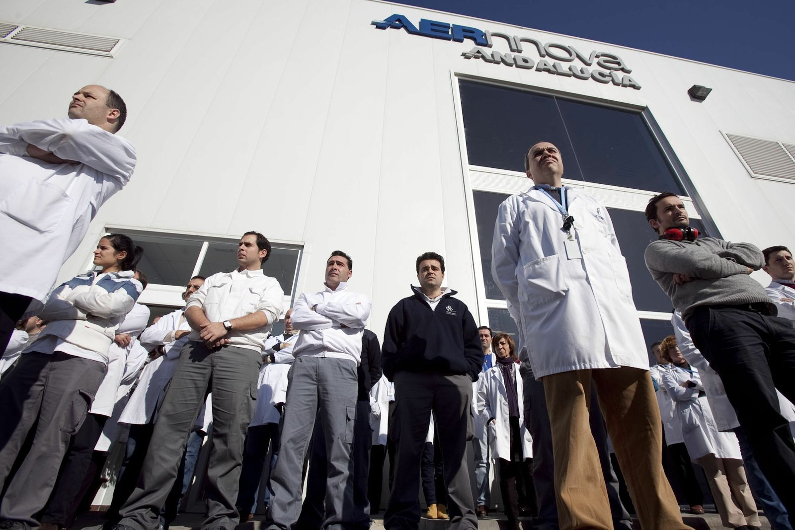 Trabajadores de Aernnova en Andalucía.