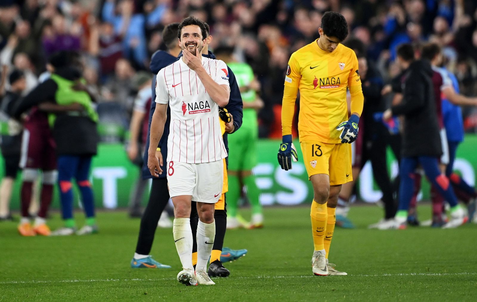 Las imágenes del West Ham - Sevilla