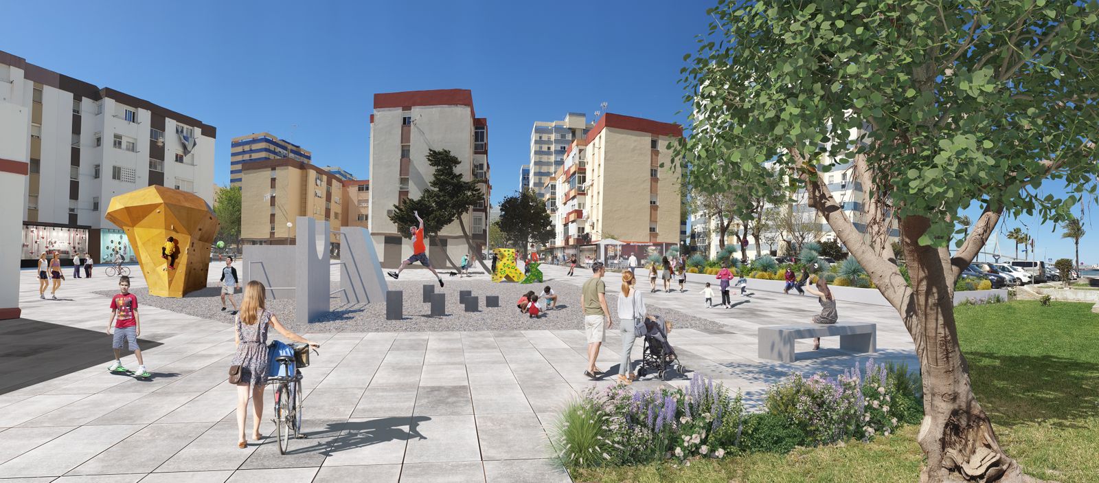 Infografía sobre los cambios que el PSOE plantea en la barriada de La Paz.