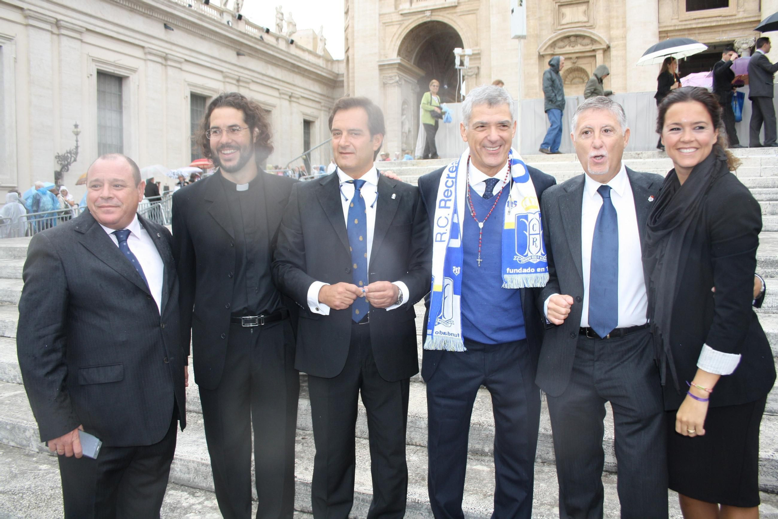 El día que el Papa Francisco recibió a una delegación del Recreativo de Huelva por su 125 aniversario