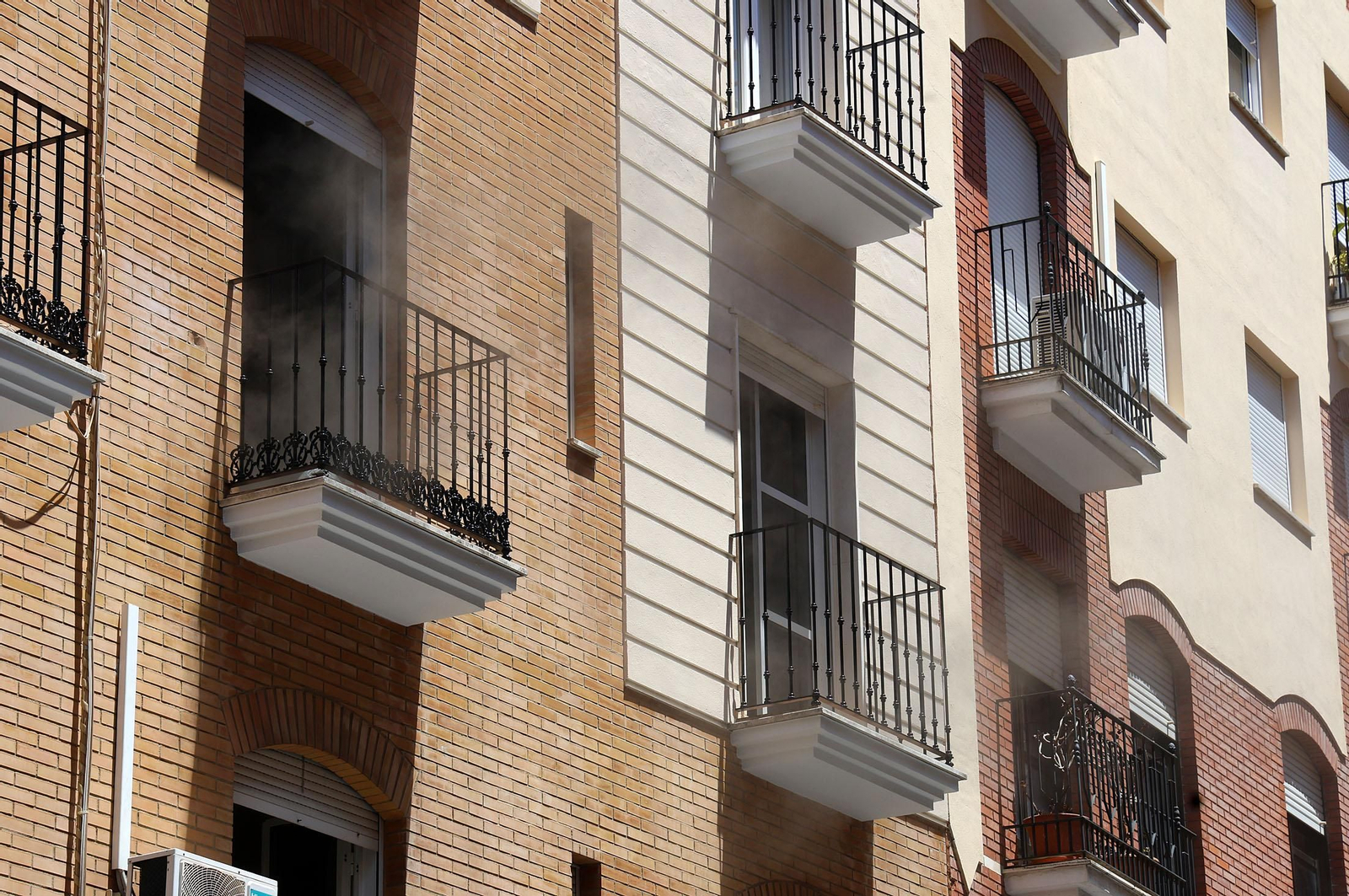 Imágenes del incendio ocurrido en la calle La Palma