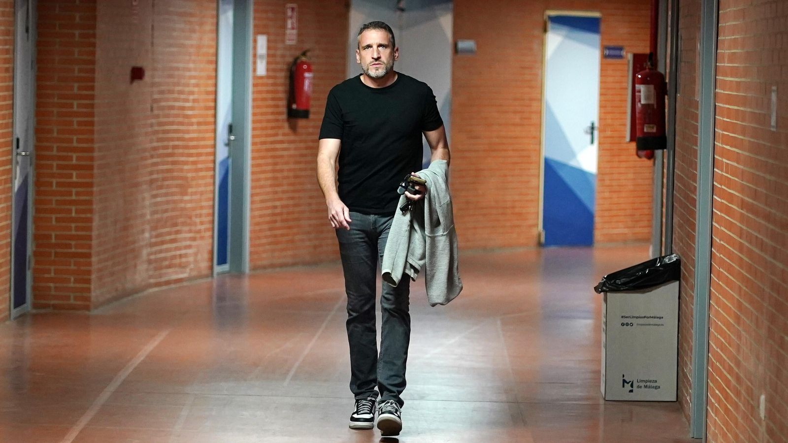 Ibon Navarro, en el pasillo del Carpena.