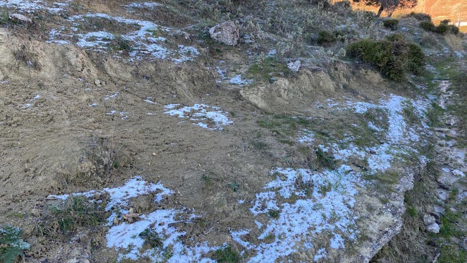 Nieve en el término de Villaluenga del Rosario