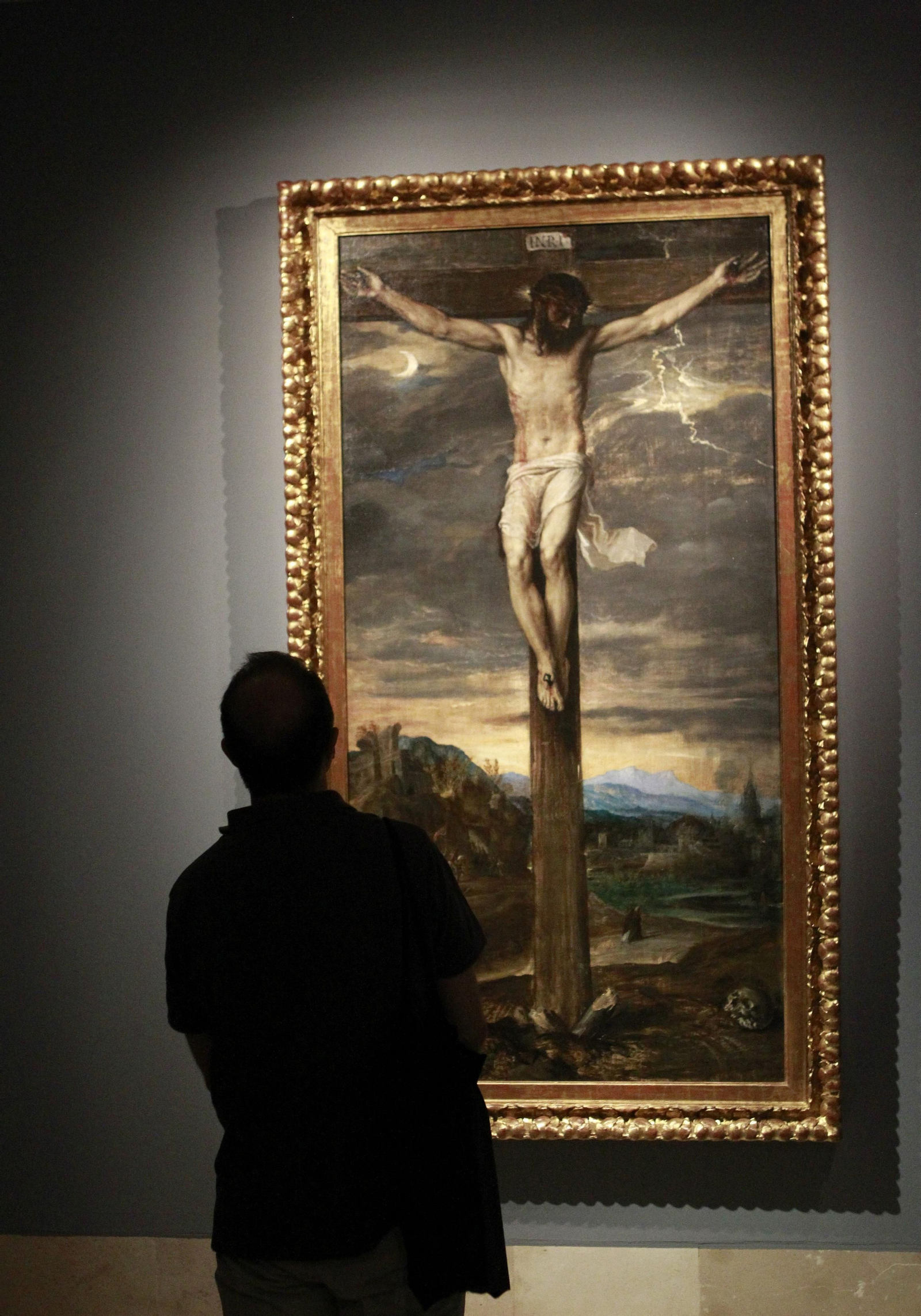 La obra 'Cristo crucificado' de Tiziano.