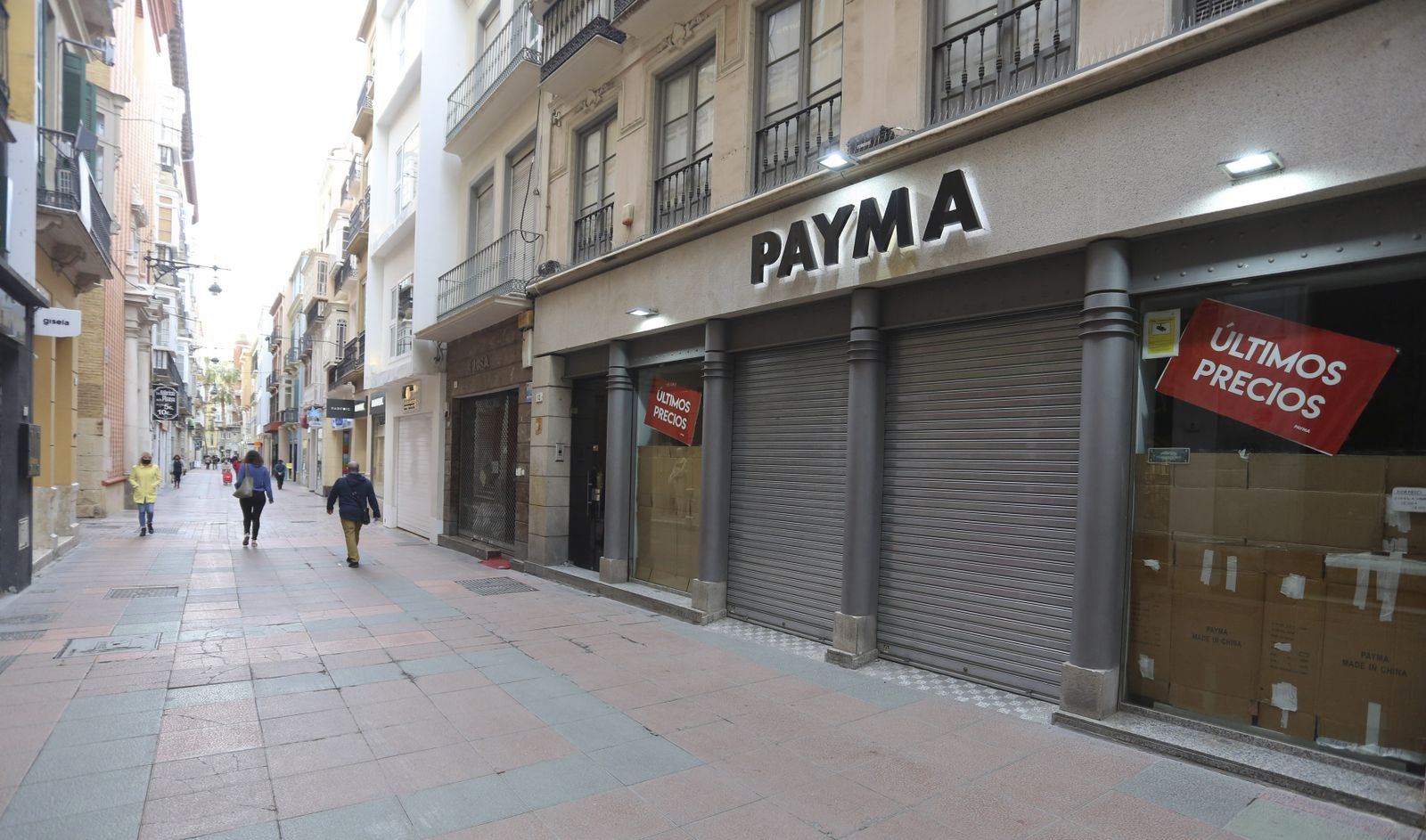 Málaga capital vive el primer día de su nuevo cierre