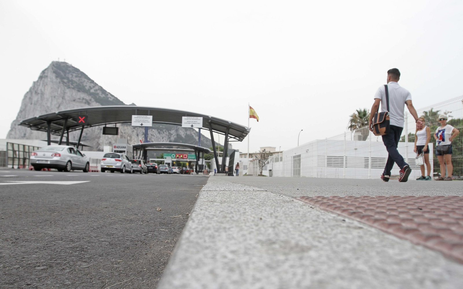 Acceso a Gibraltar desde La Línea