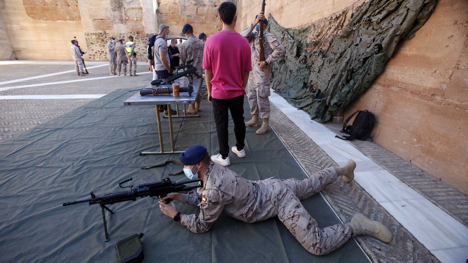 El adiestramiento de los miembros de la Guardia real es uno de los objetivos del ejercicio 'Huelva 21'