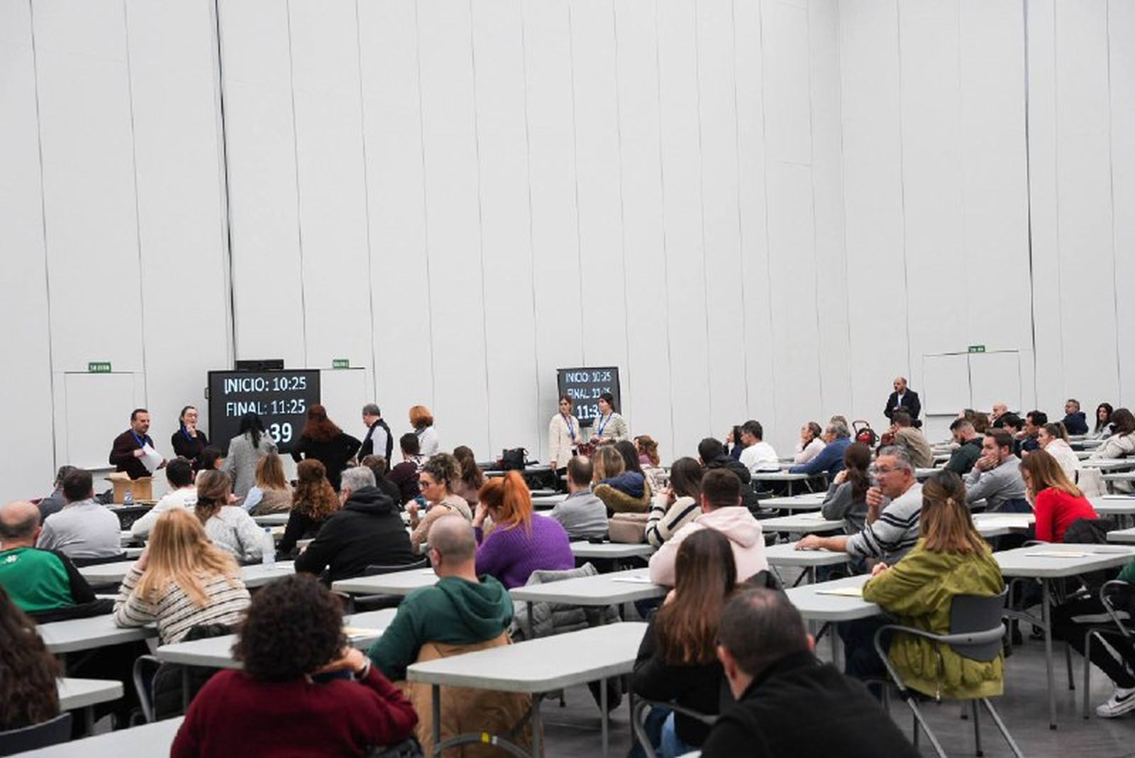 Un momento de la realización de las pruebas este sábado.