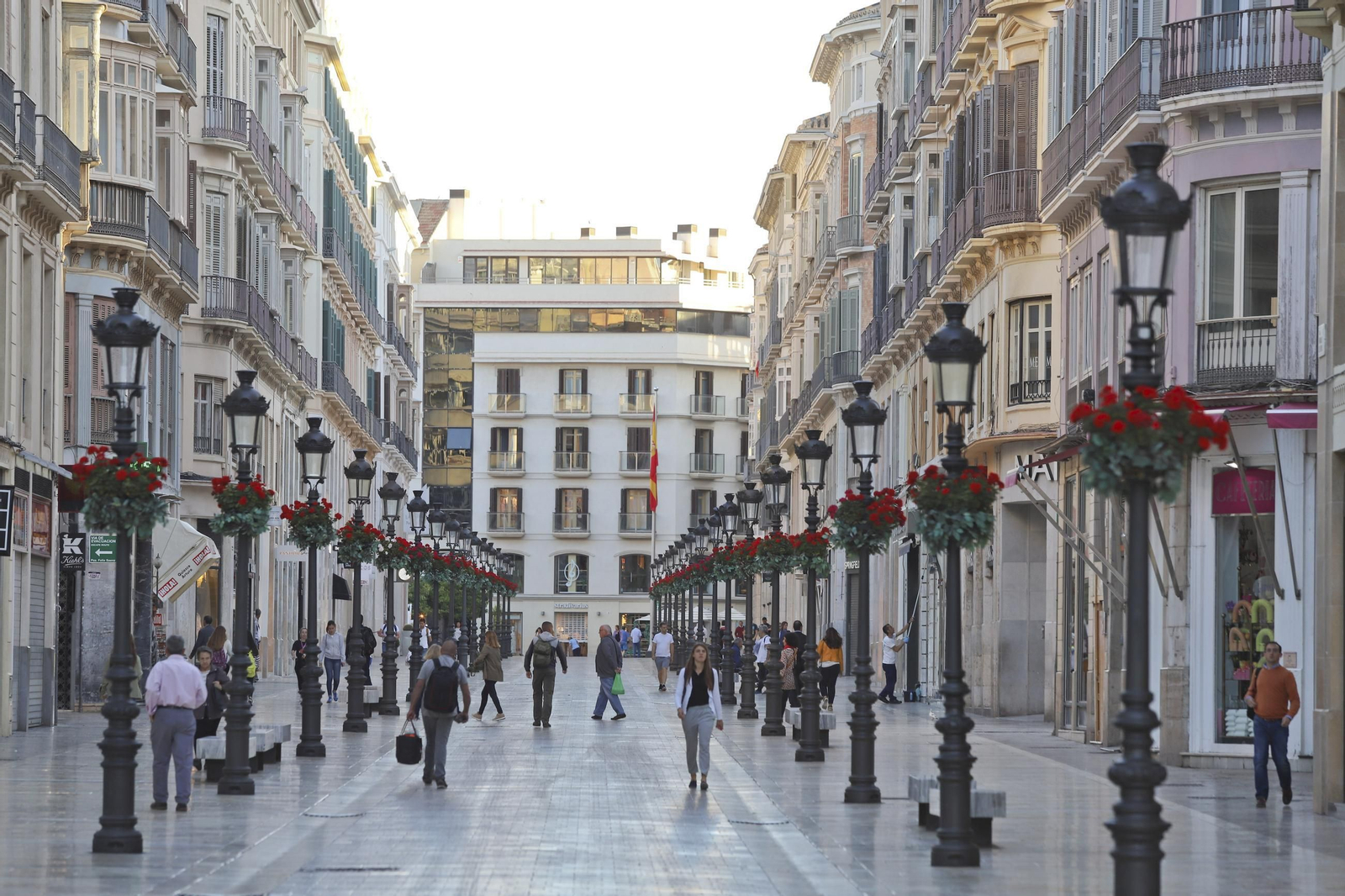 La calle Marqués de Larios de Málaga.