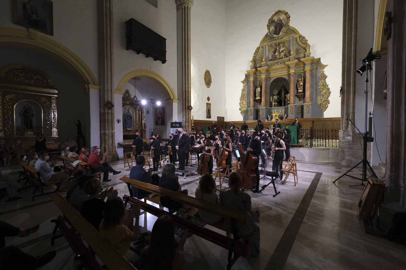 Fotogalería concierto Orquesta Ciudad de Almería y la Coral Aeonium Ensemble. Festival de Música Renacentista y Barroca de Vélez Blanco 2021.