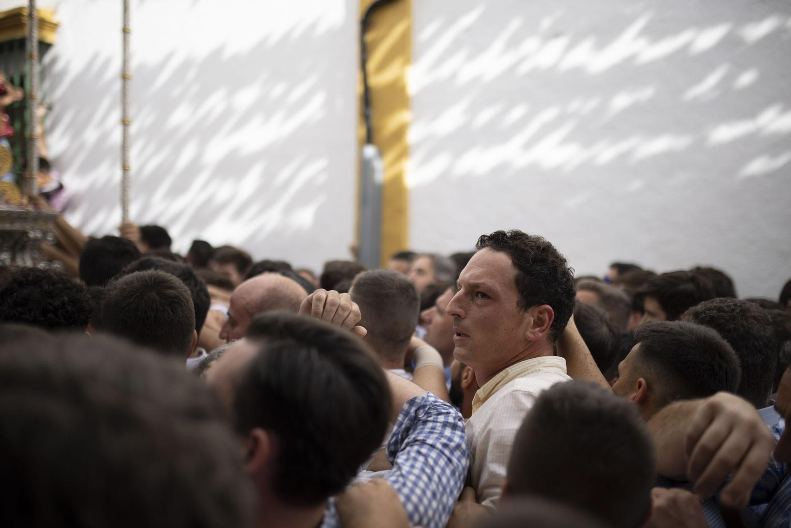 El sentimiento rociero se refleja en la cara de los almonteños.