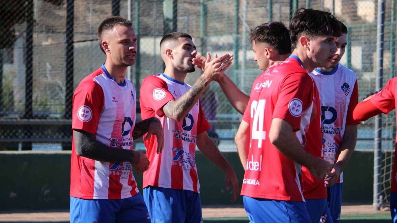 Lidueña celebra su noveno gol de la temporada.