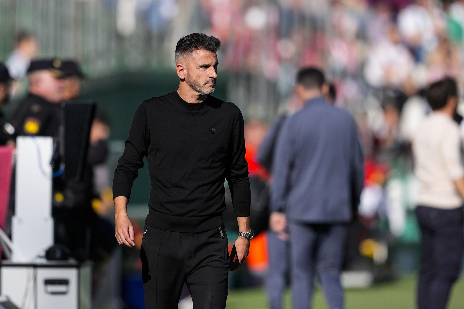 Iván Ania durante un partido del Córdoba CF.