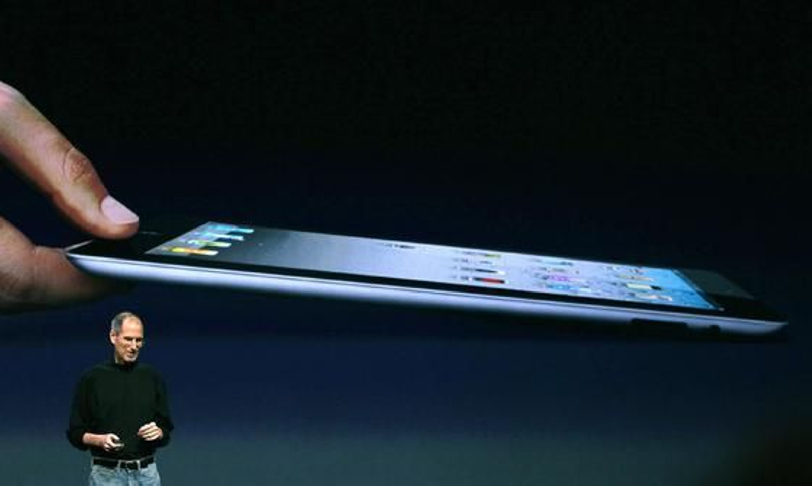 Steve Jobs presenta el iPad 2, la nueva versión del 'tablet' de Apple.

Foto: AFP Photo