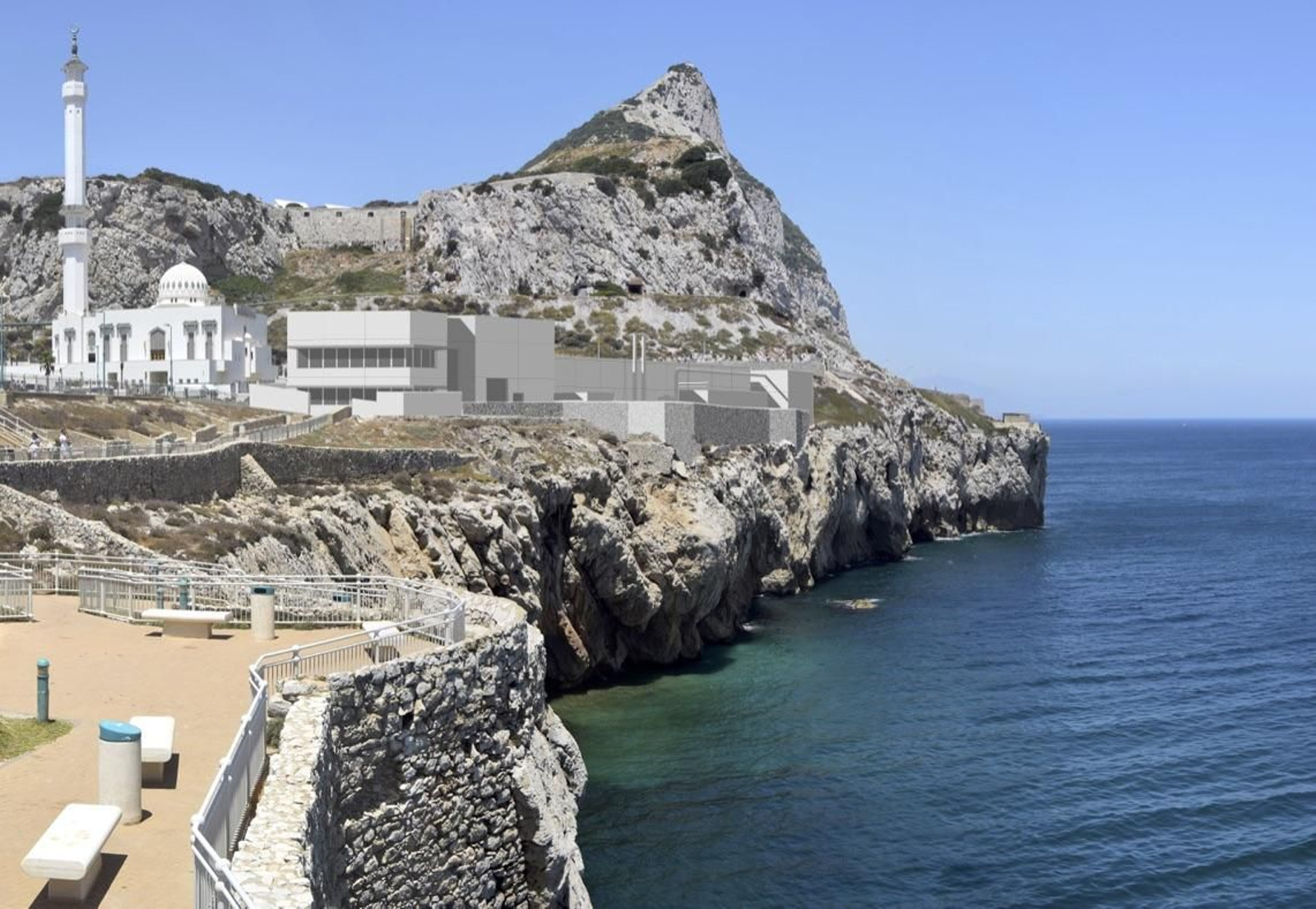 Europa Point, la zona en la que se construirá la depuradora de Gibraltar.