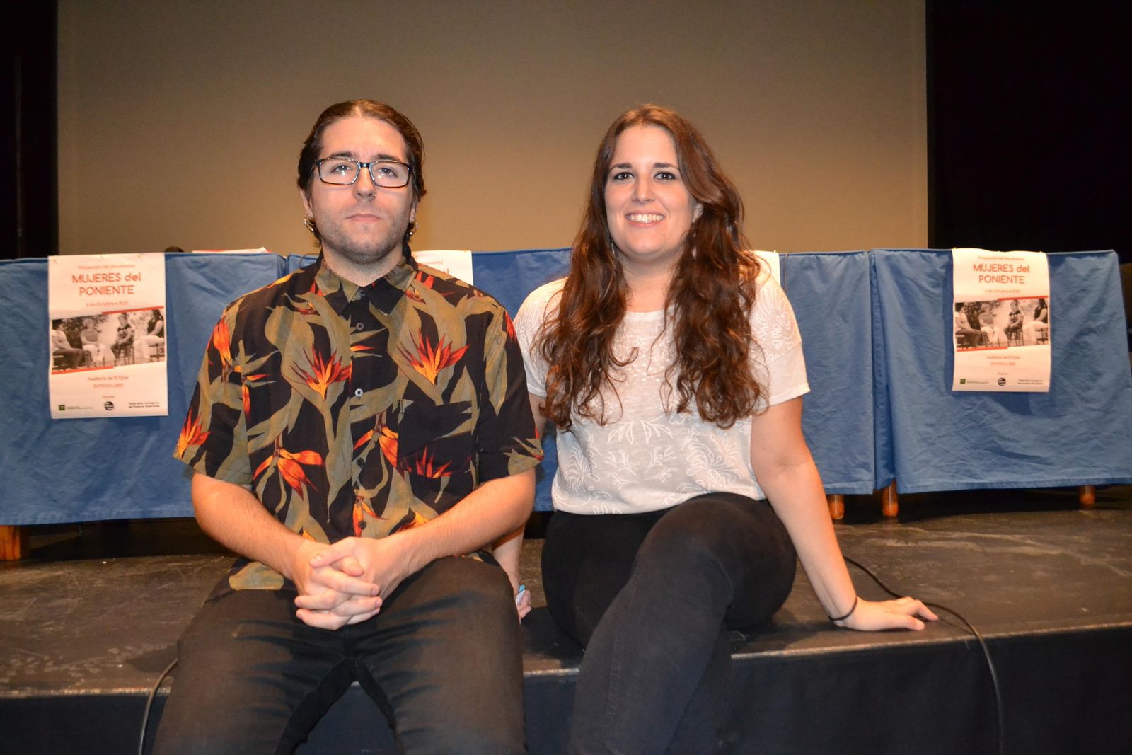 Loles Peña y Raúl Lloriz, profesores y co-realizadores del documental.