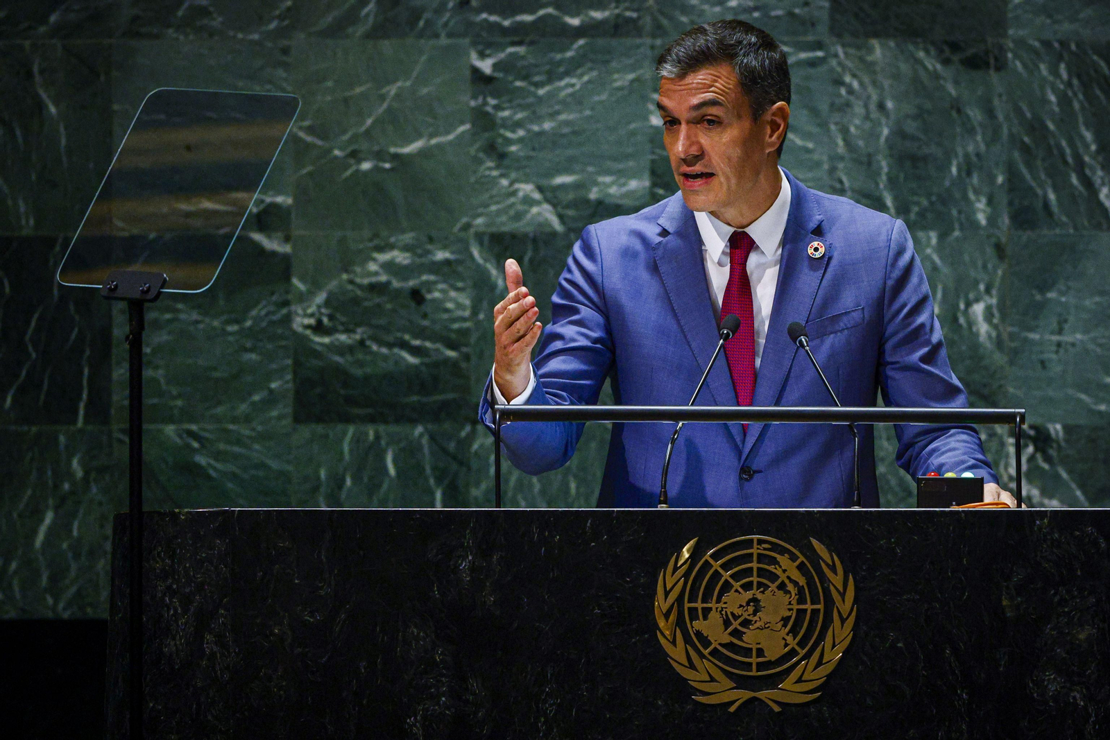 Pedro Sánchez, en la Asamblea General de la ONU.
