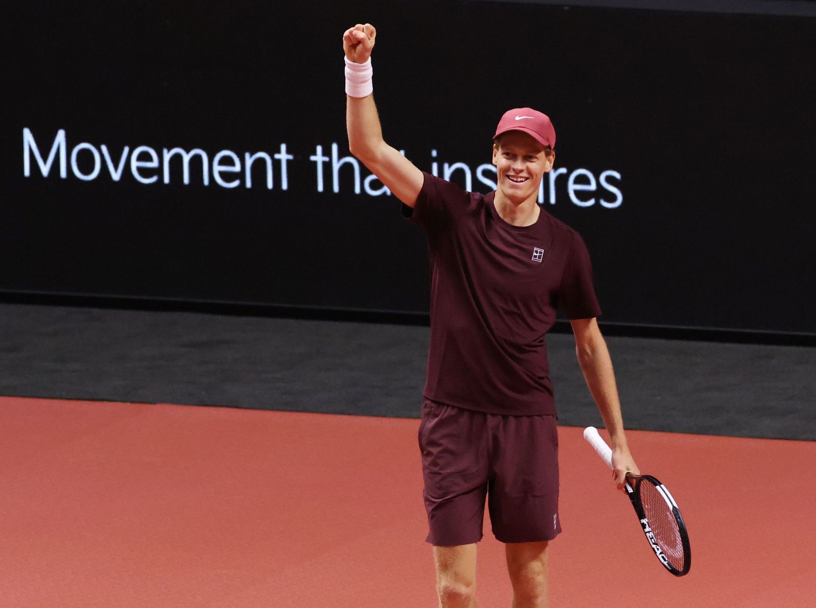 Las fotos de la exhibición entre Alcaraz y Sinner