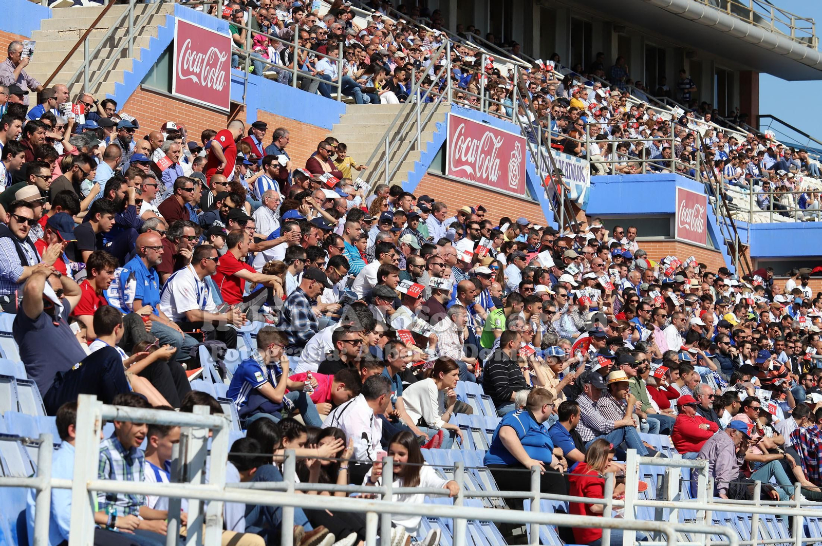 Imágenes del mejor ambiente del Recreativo de Huelva - Talavera