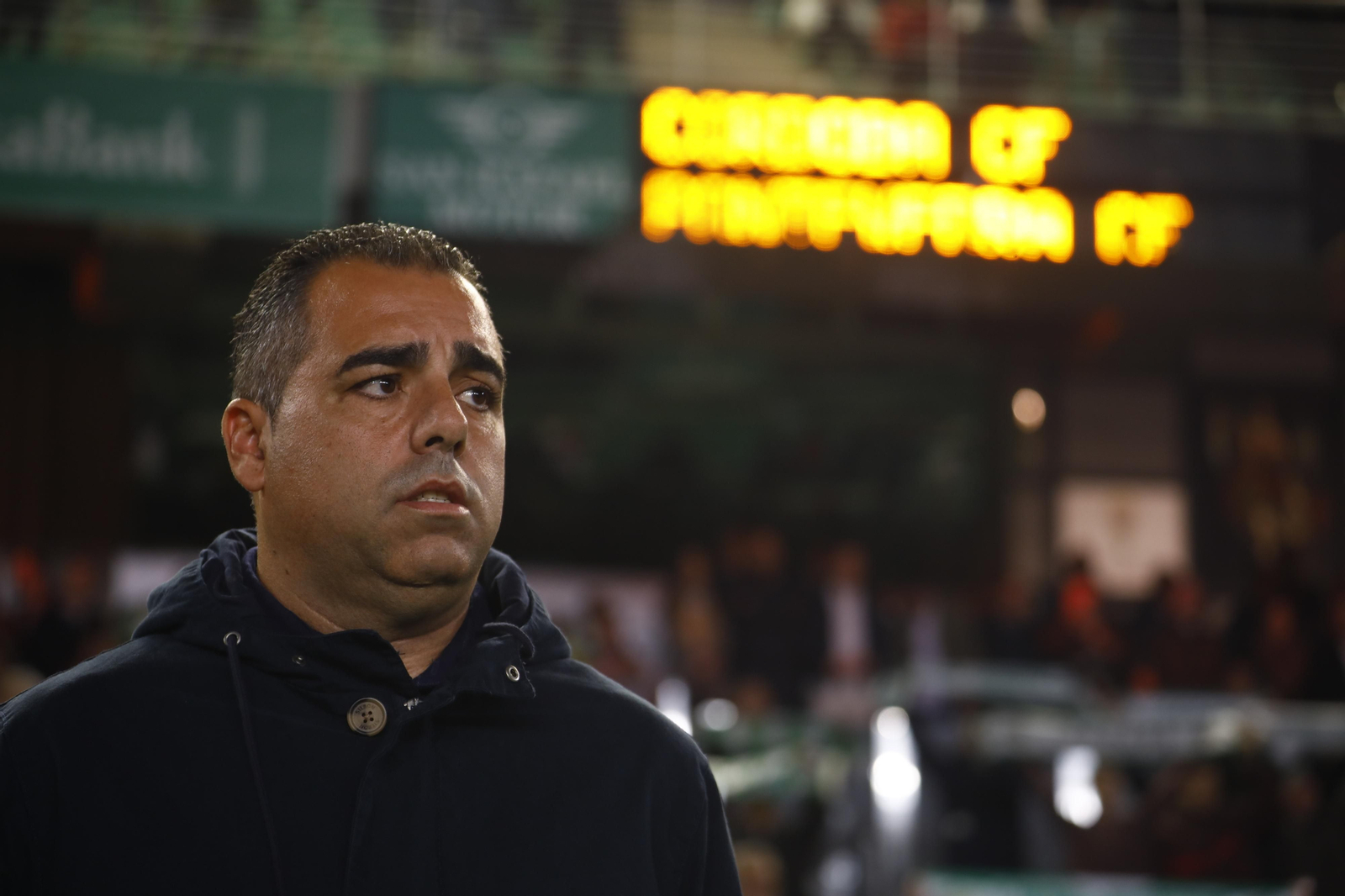 Germán Crespo, durante el partido ante el Pontevedra.