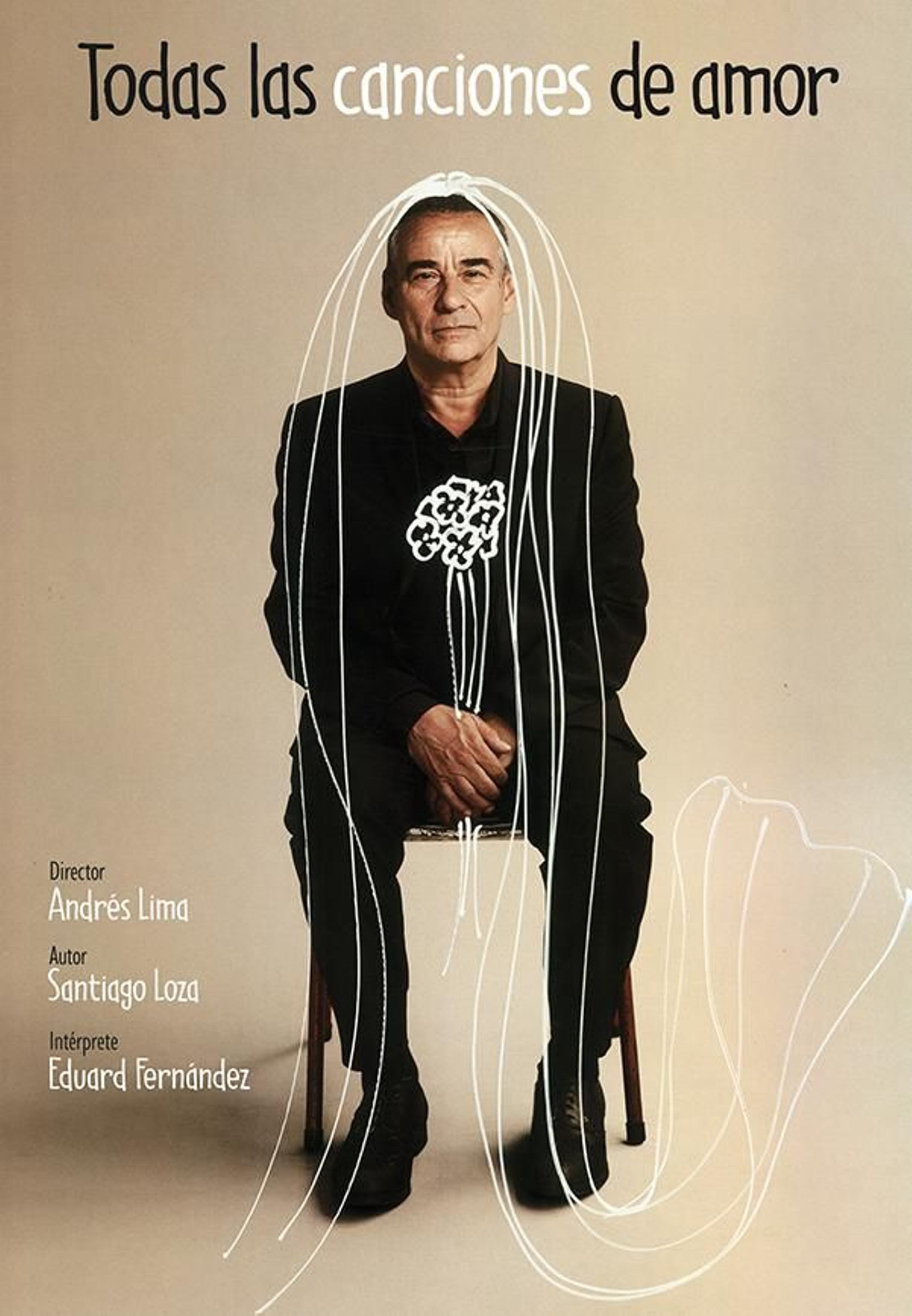 Cartel de 'Todas las canciones de amor', protagonizada por Eduard Fernández.