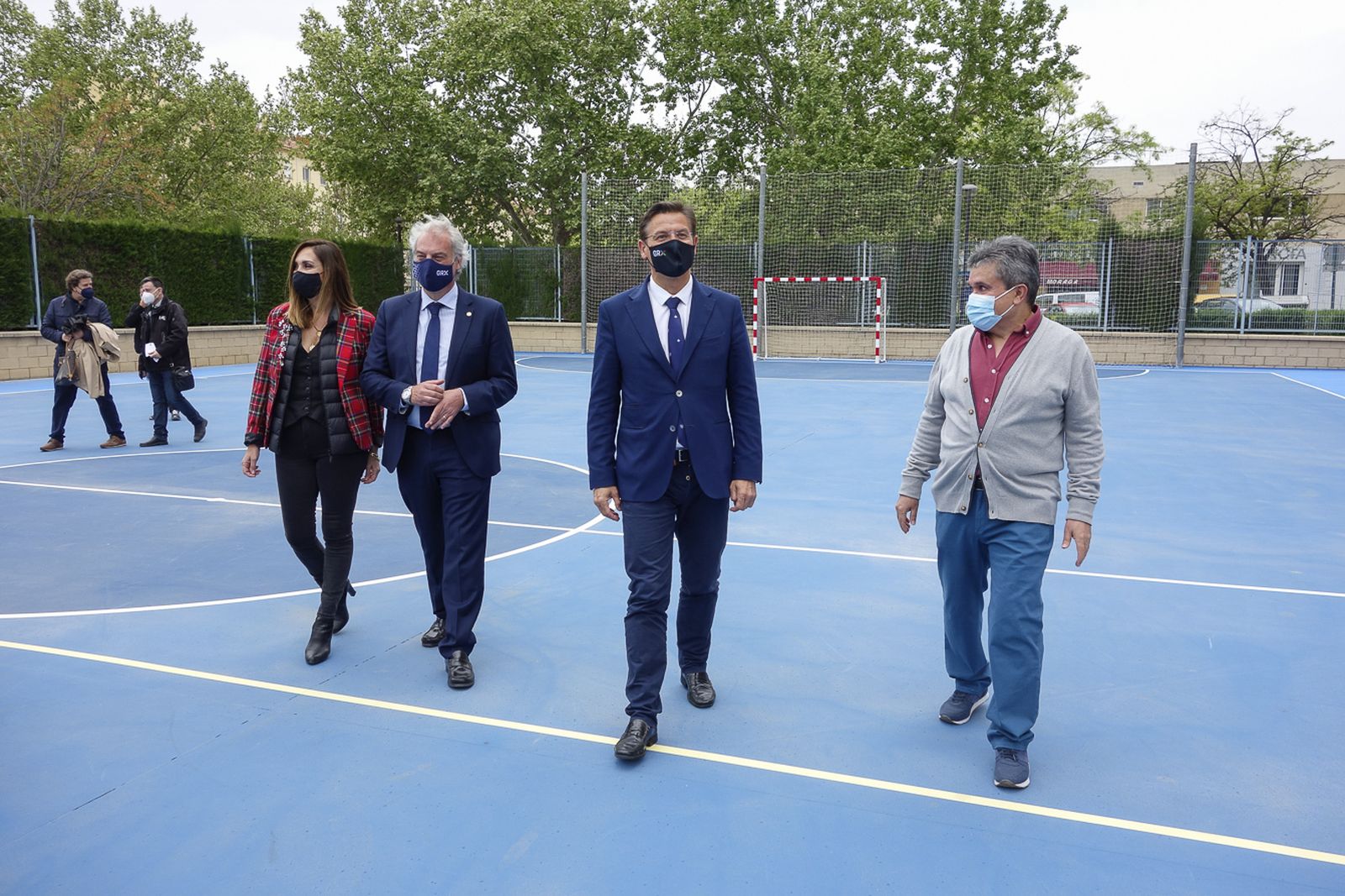 Granada remodela la pista deportiva Pedro de Castro en Joaquina Eguaras