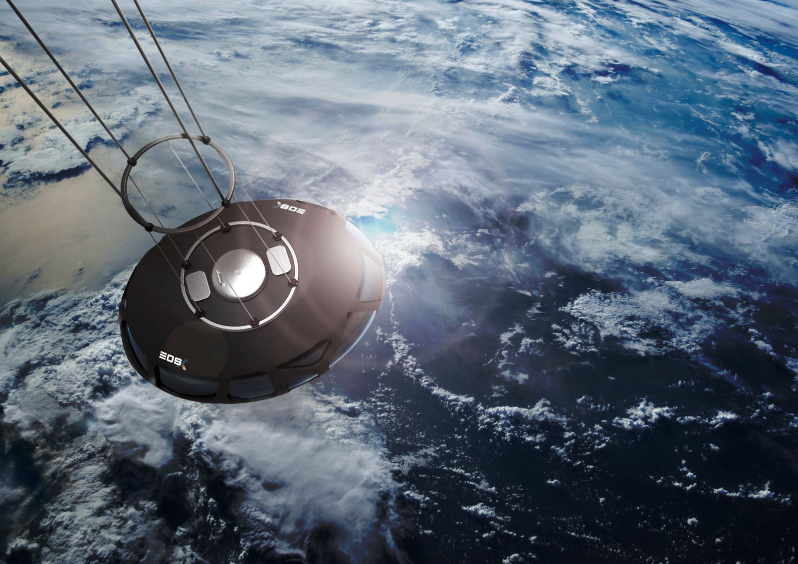 Recreación de la cabina donde se realizarán los vuelos.