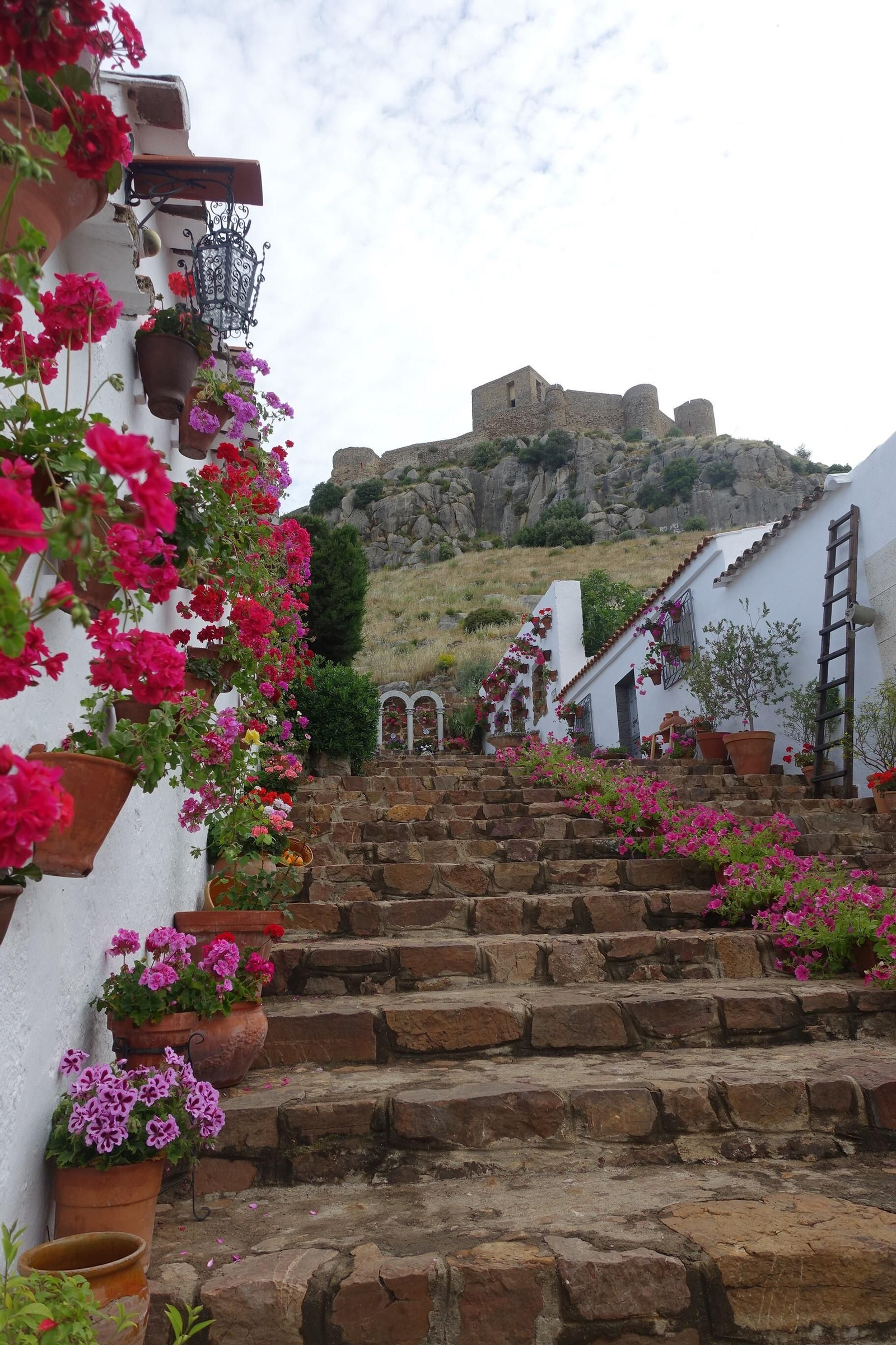 Escaleras del Castillo de Belmez, primer premio en la categoría de Rincones Típicos del concurso provincial.