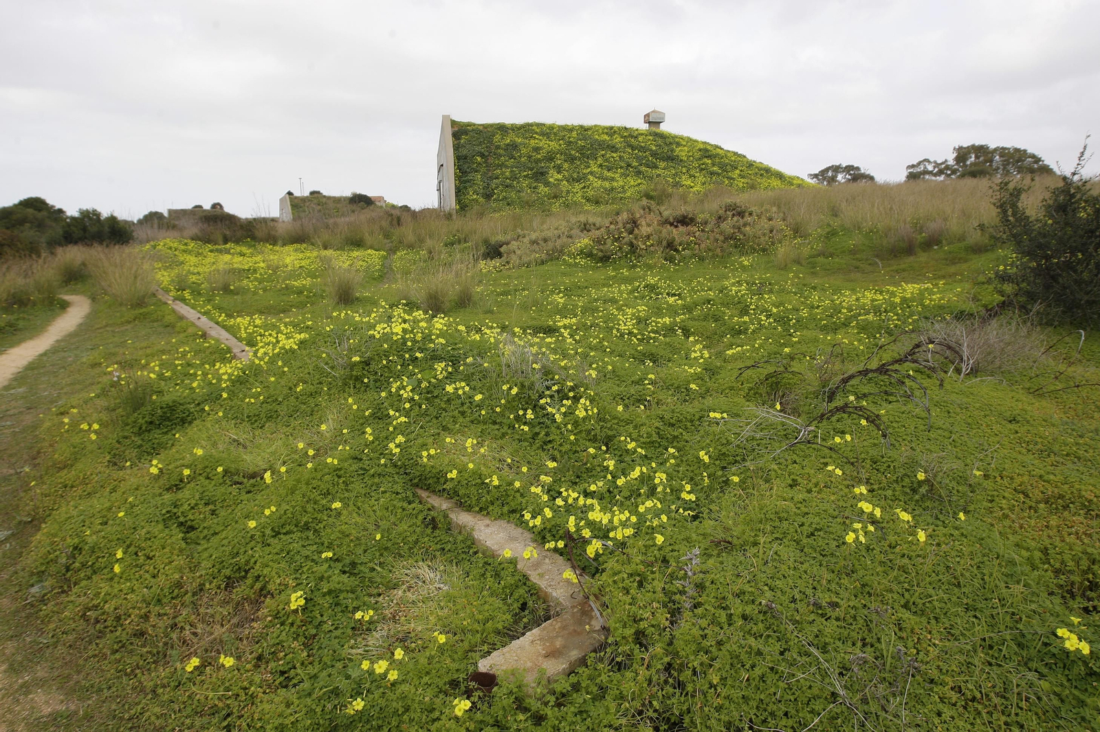 Los antiguos polvorines de Fadricas, en una imagen tomada el pasado febrero.