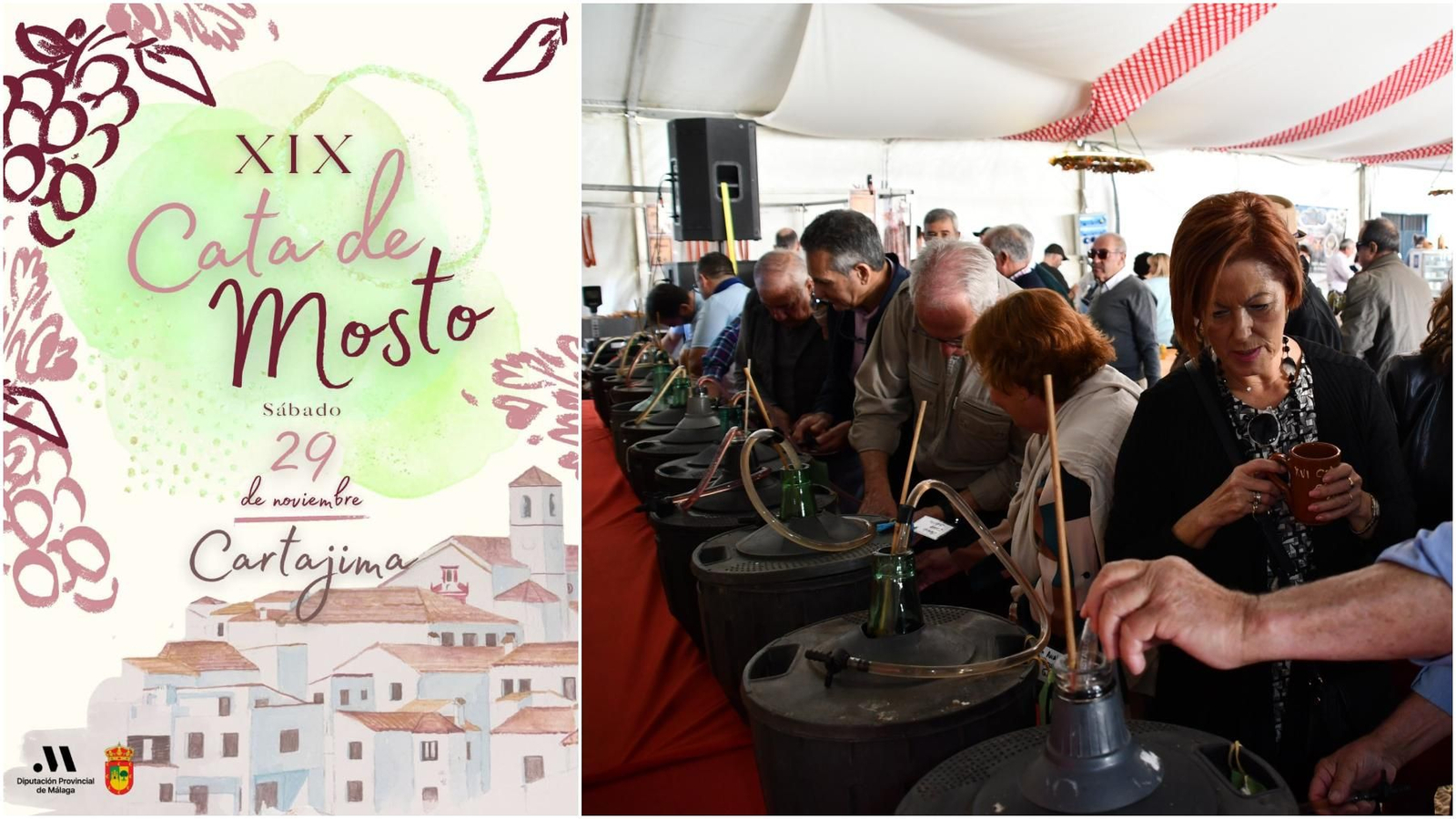 Carte de la XIX Cata de Mosto