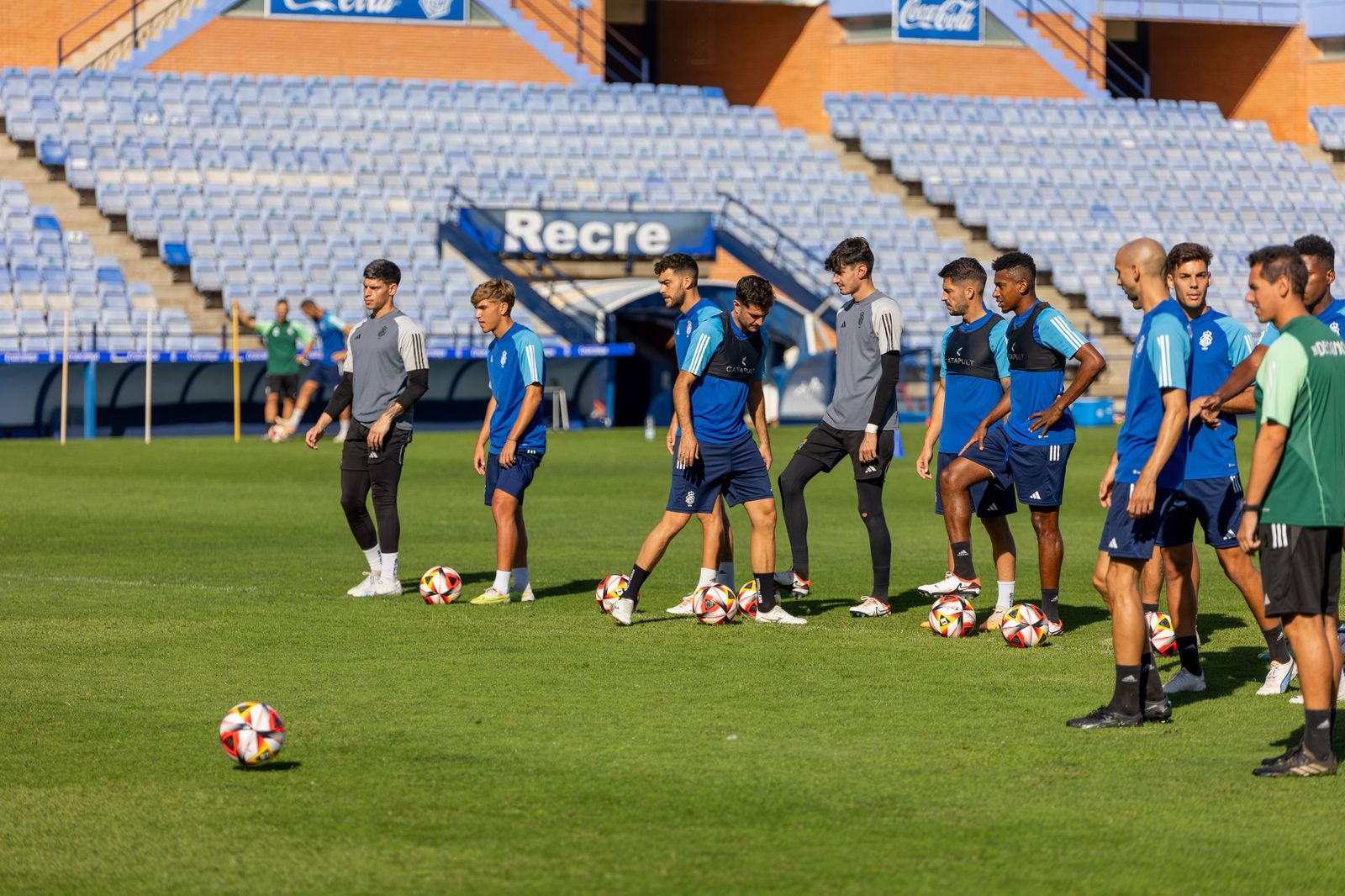 Las mejores imágenes del entrenamiento de este jueves del Recreativo de Huelva