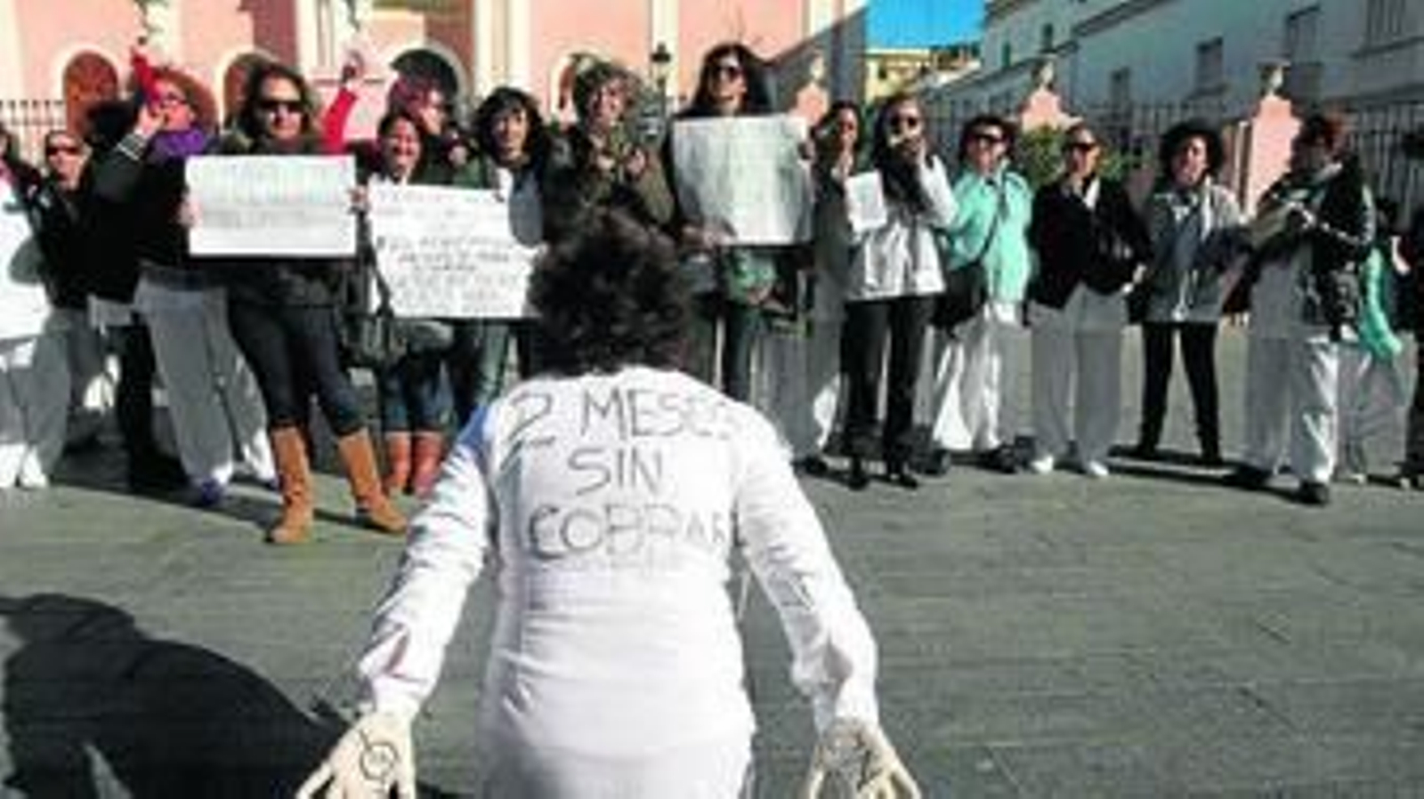 La plantilla de Assitel lleva semana movilizándose para lograr una solución a sus impagos.