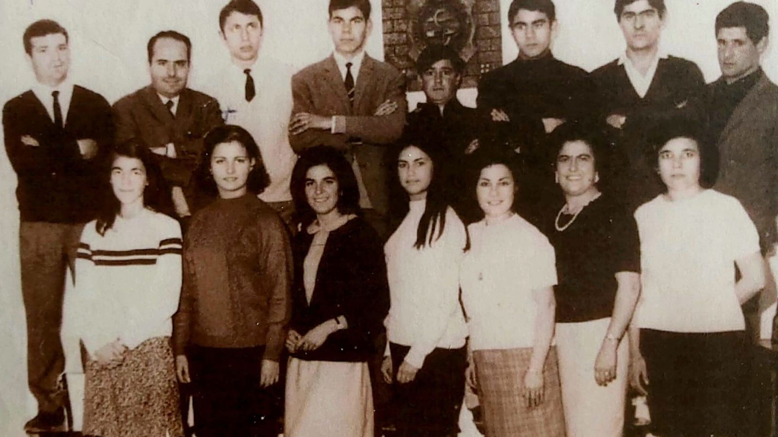 La primera junta directiva en 1970.